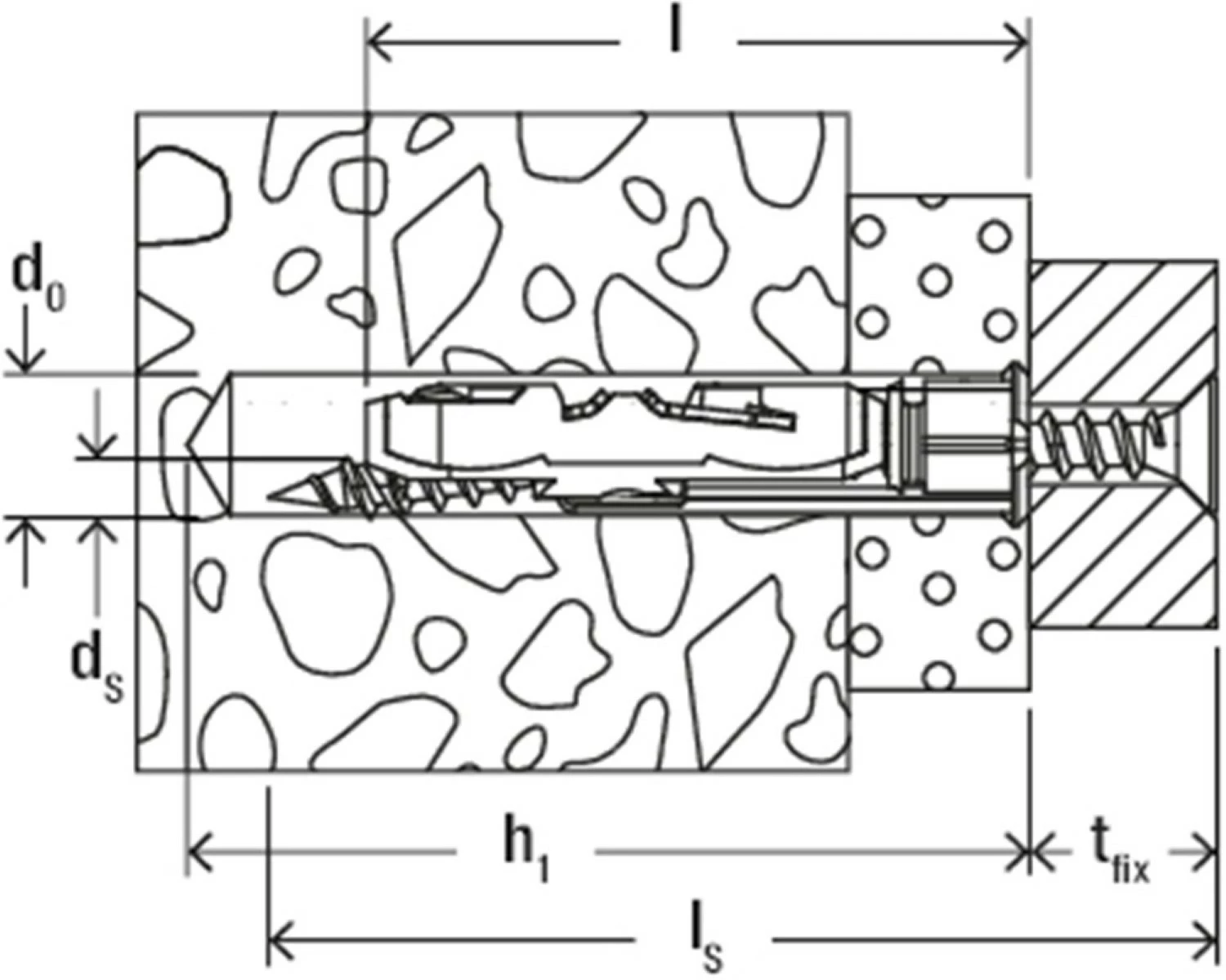 Fischer 537259 DUOTEC 10 S Hollewandplug met schroef - 10 x 50mm (25st)-image
