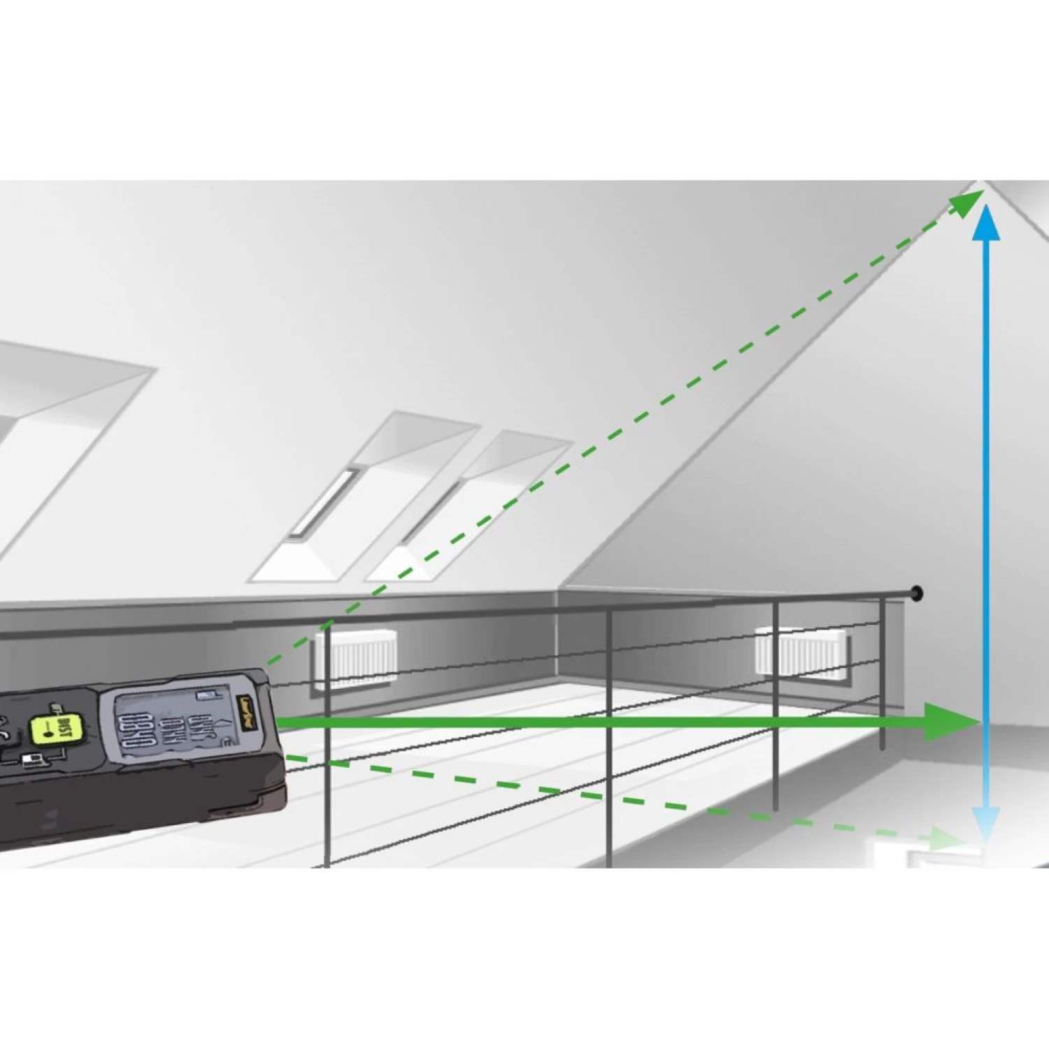 Laserliner LaserRange Master Mini G40 Afstandsmeter - 40m - groen - IP40-image