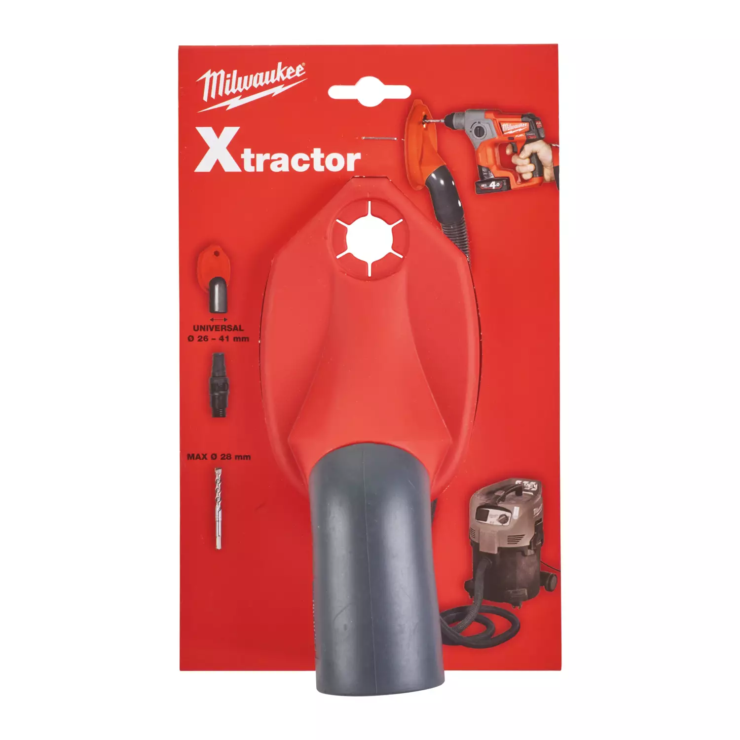 Milwaukee 4932430446 Adaptateur d'aspiration des poussières XTRACTOR-image