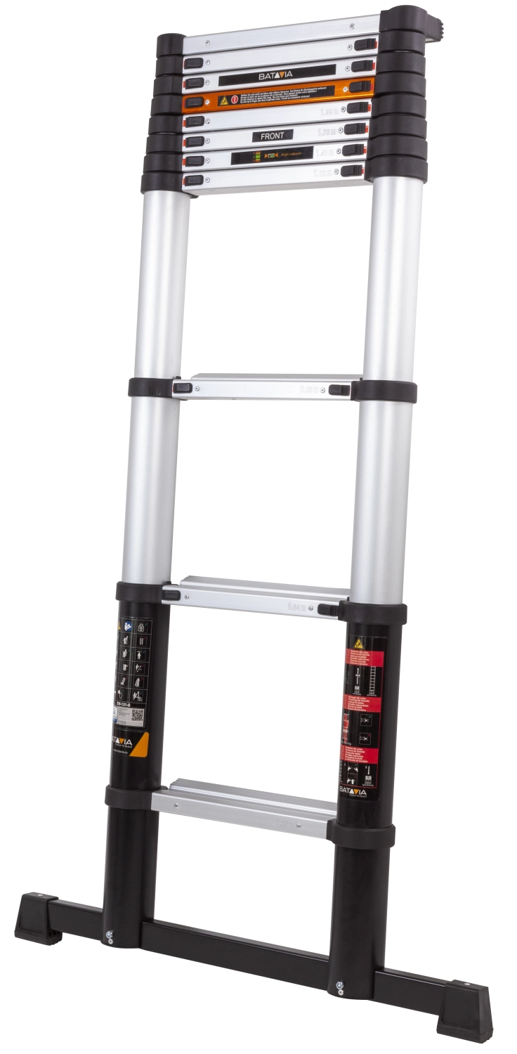 Batavia 7063668 Telescopische ladder met Hoekindicator, SoftClose & AntiSlip - 3,27m - 11 sporten-image