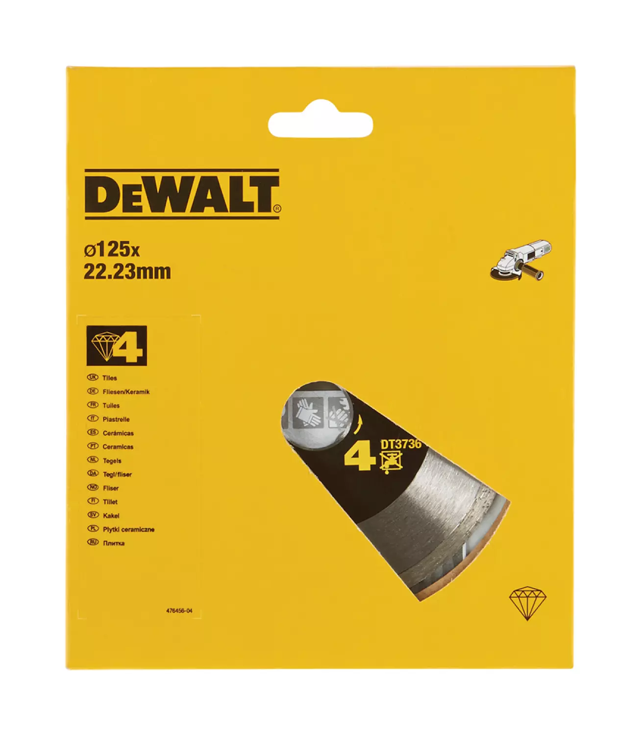 DeWALT DT3736 Diamantdoorslijpschijf - 125 x 22,23 x 1,6mm - keramiek - tegels-image