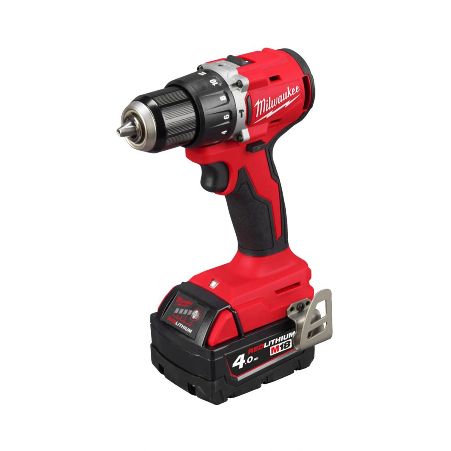 Milwaukee M18 BLPDRC-422C 18V Li-ion perceuse à percussion/visseuse sans fil (1x batterie 4.0Ah + 2.0Ah) en coffret