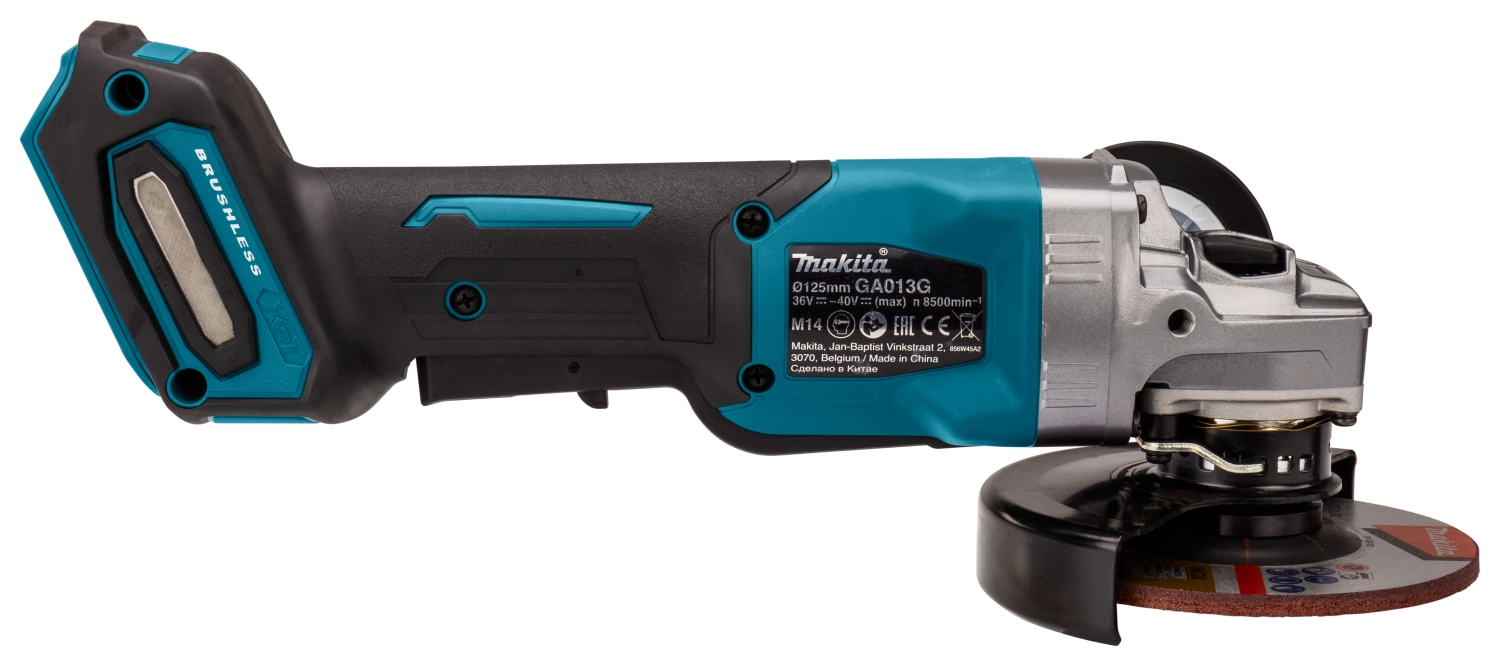 Makita GA013GZ XGT 40V Max Li-ion accu haakse slijper 125 mm Body-image