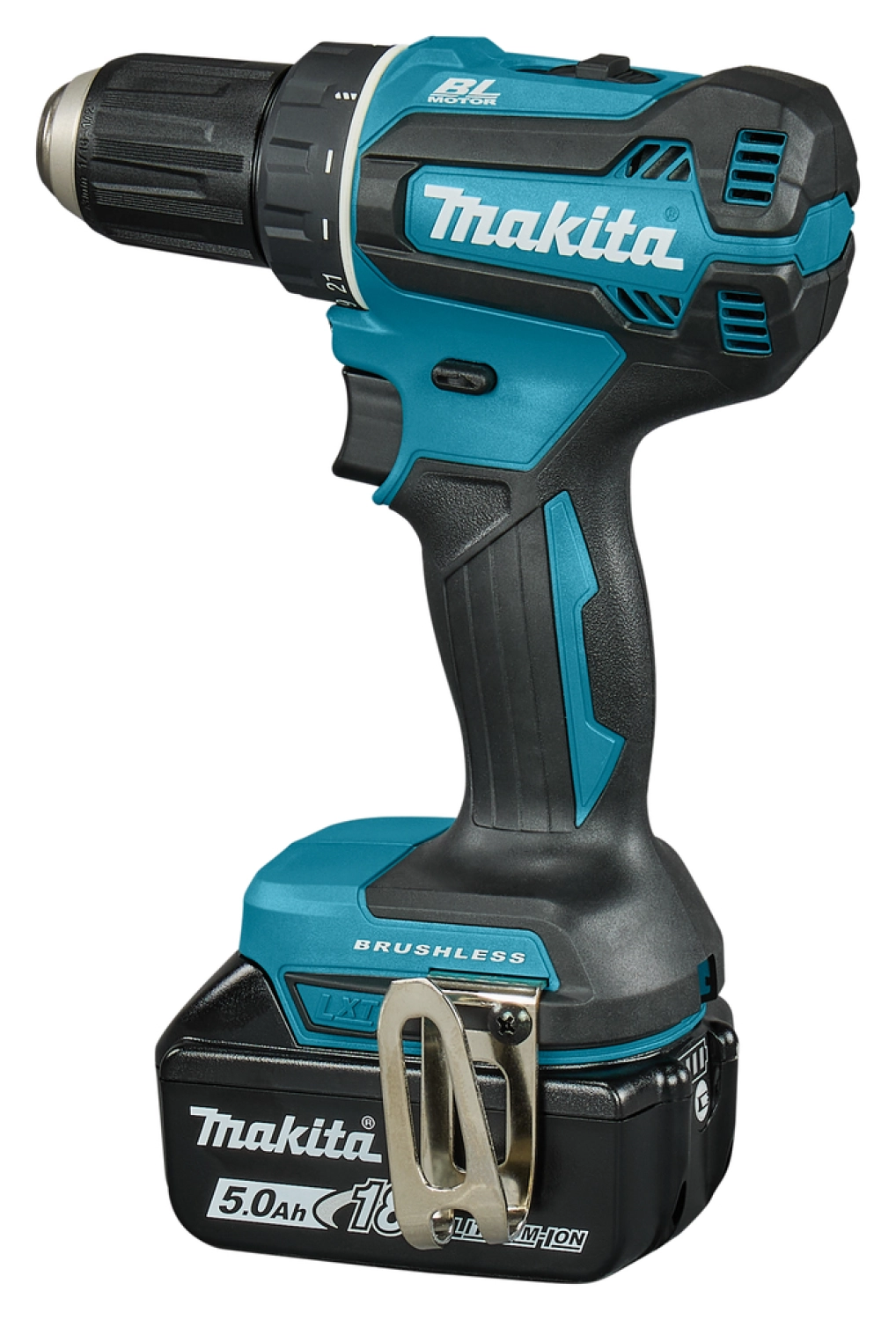 Makita DDF485RTJ Perceuse visseuse sans-fil - 18V Li-ion - 2 batteries 5,0 ah - MAKPAC - Brushless - 50 Nm-image