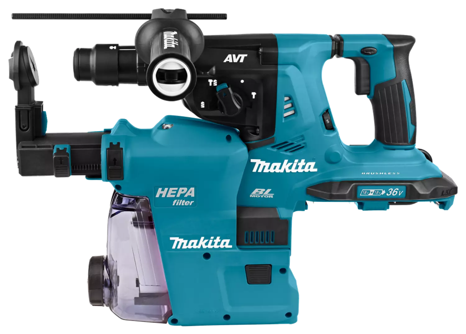 Makita DHR281ZWJ 36V (2x18V) Li-Ion Accu SDS-Plus Combihamer body in Mbox - 2,9J-image