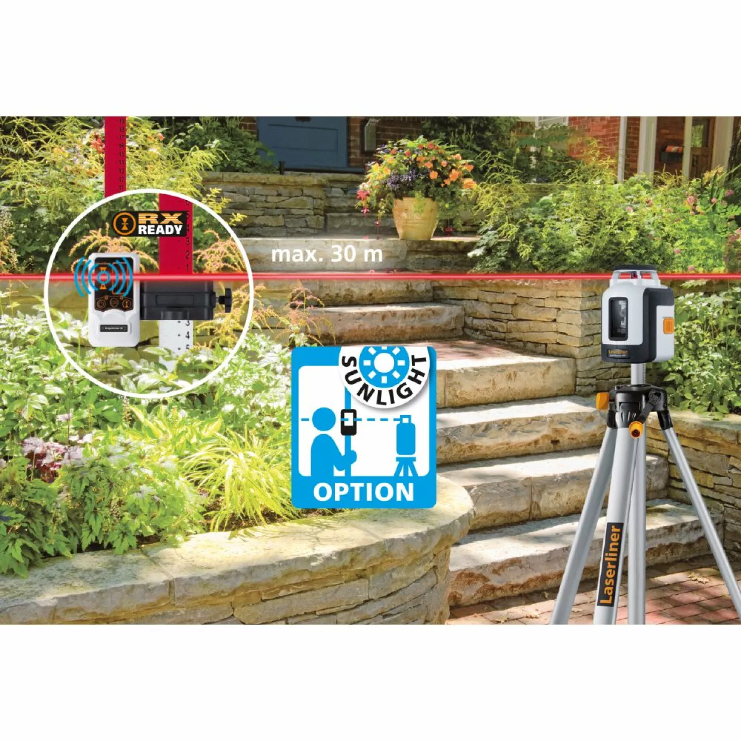 Laserliner RangeXtender 30 Mag Récepteur laser - 30 m-image