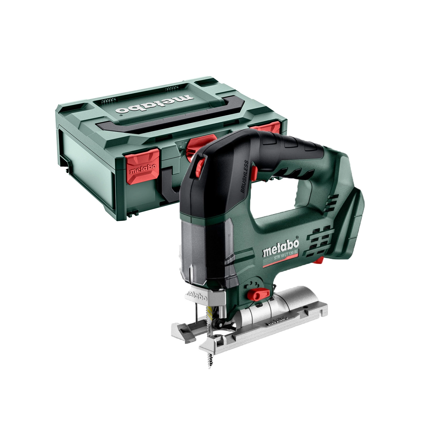 Metabo STB 18 LT 130 BL 18 V LiHD Batterie Scie sauteuse corps - Poignée en D-image
