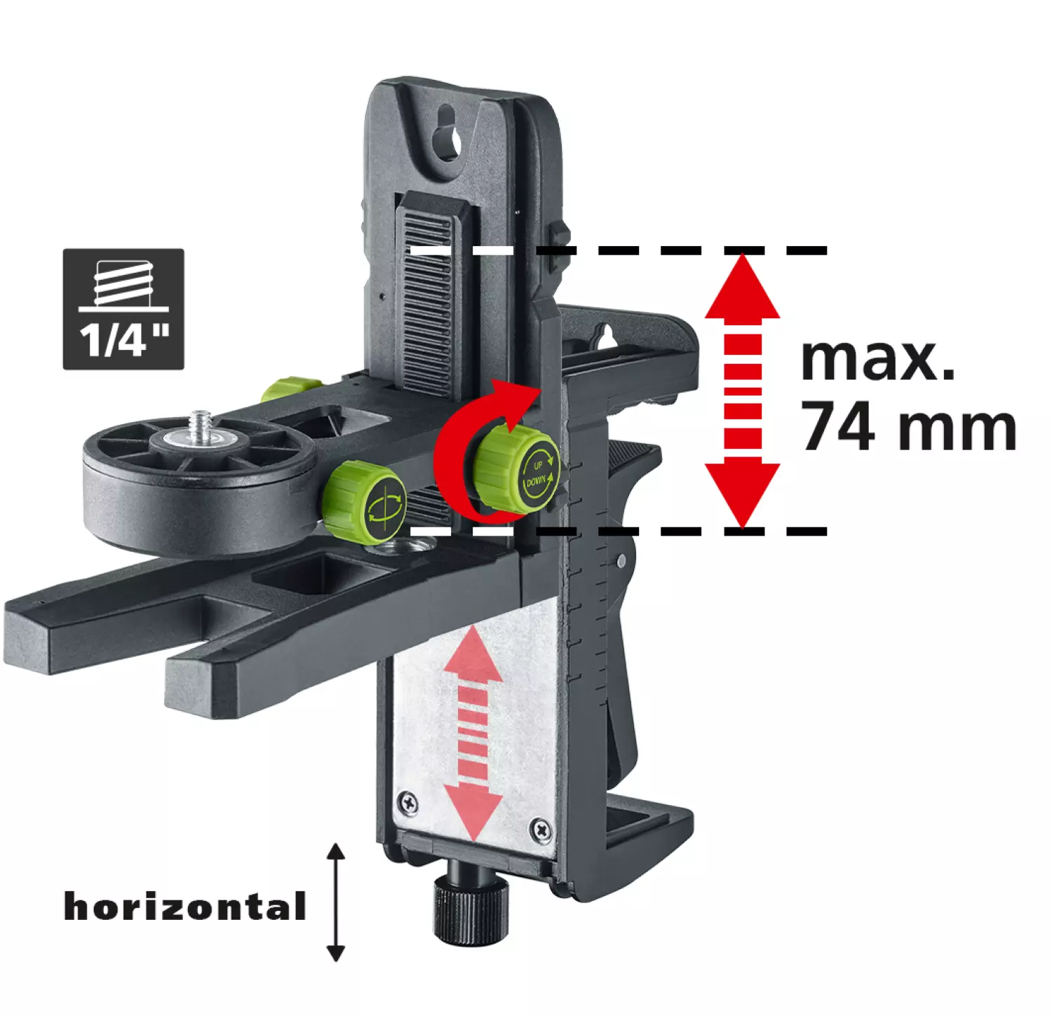 Laserliner CrossGrip Plus Support de fixation et mural - magnétique - 1/4«-image