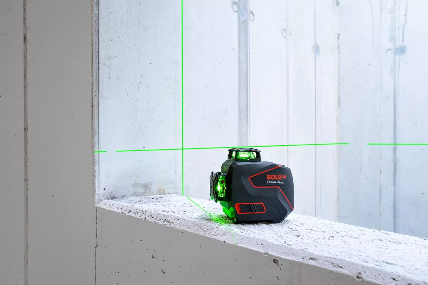 Sola PLANO 3D Green Professional 360° Laser à croix dans un coffret - Vert-image