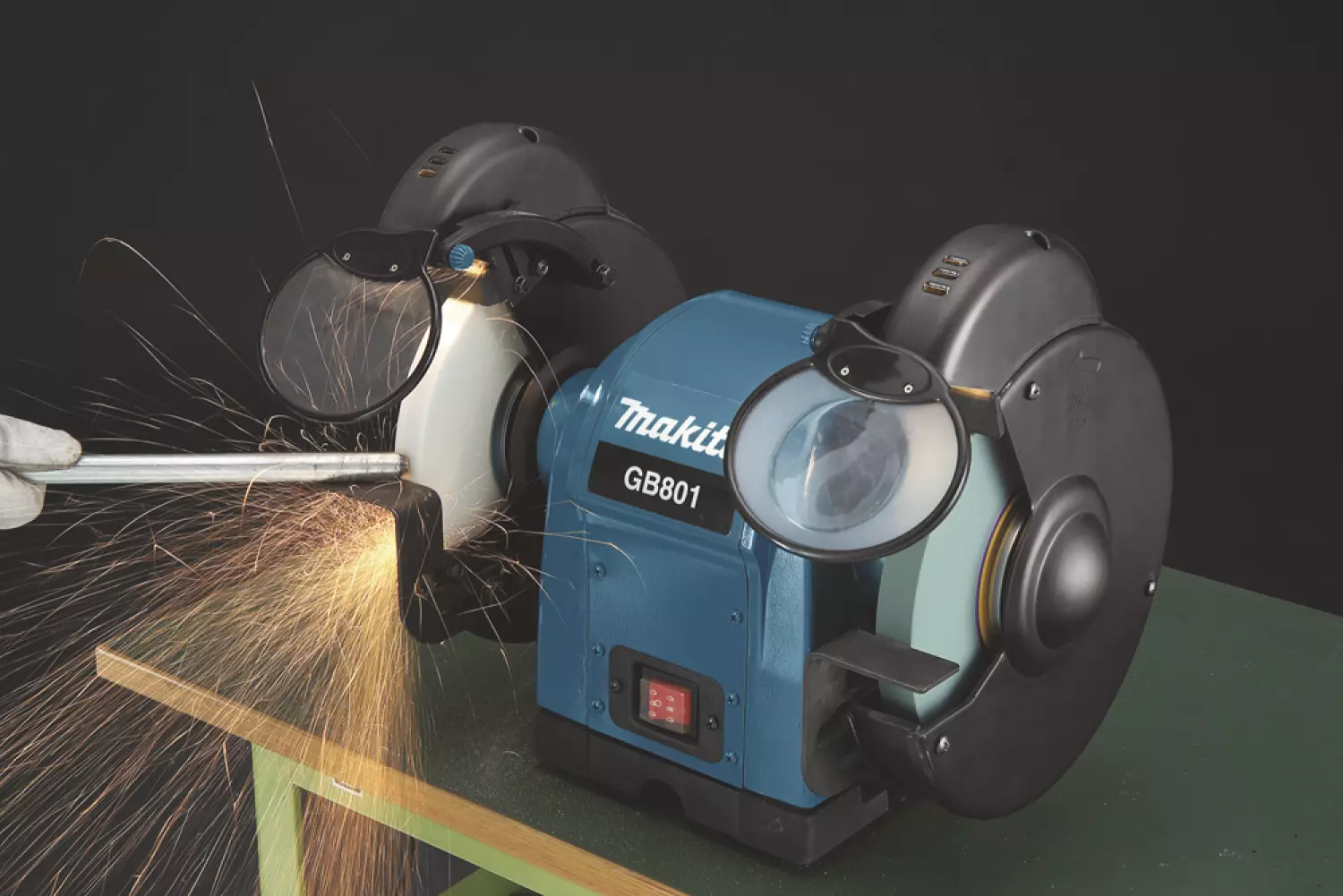Makita GB801 Double Ponceuse - 550W - 205 x 15,88 x 19mm-image