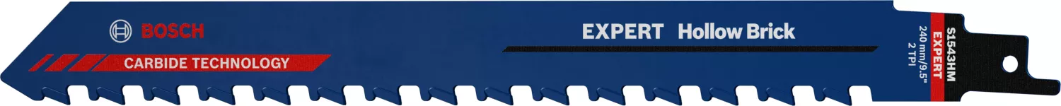 Bosch 2608900415 EXPERT Reciprozaagblad S1543HM - Hollow Brick (3st)-image