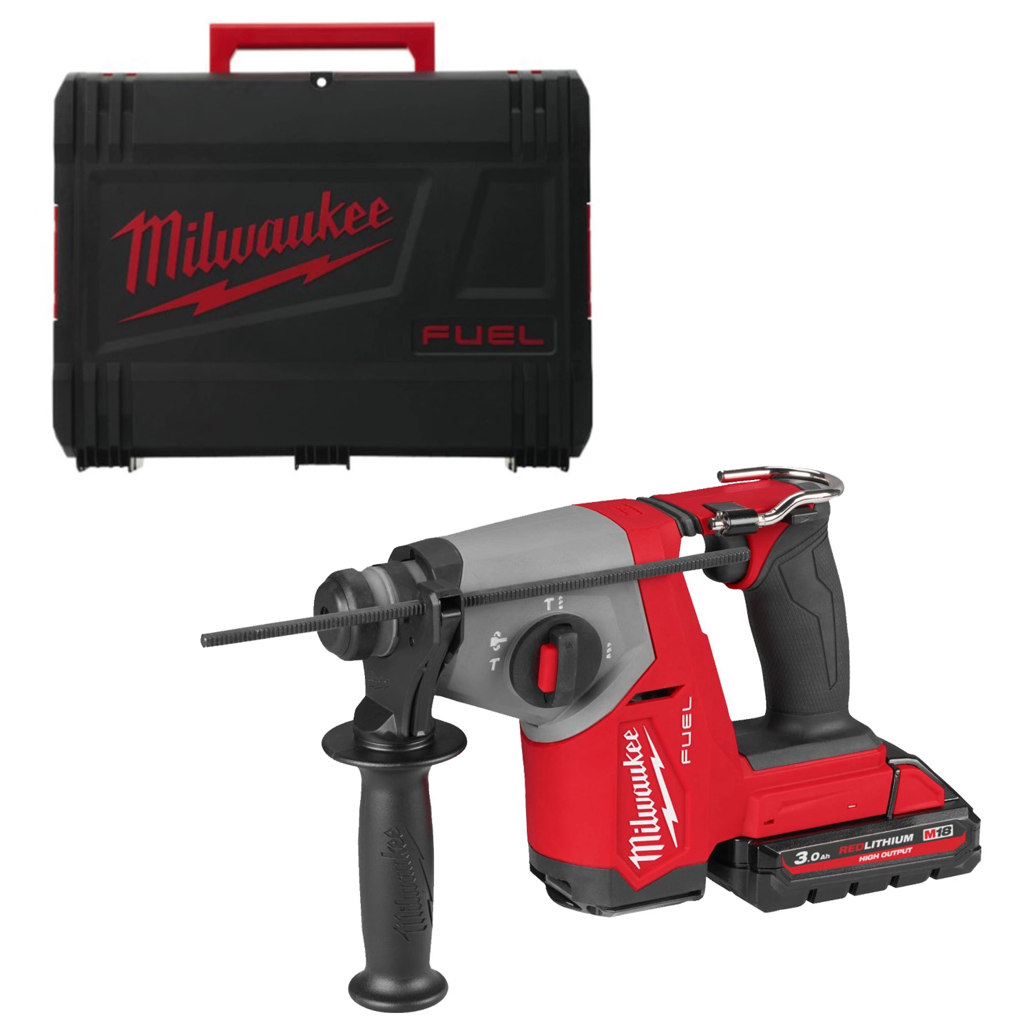 Milwaukee M18 FHAC16-0X Corps de marteau combiné SDS-plus compact 18 V Li-ion dans un coffret HD - 1,7 J-image
