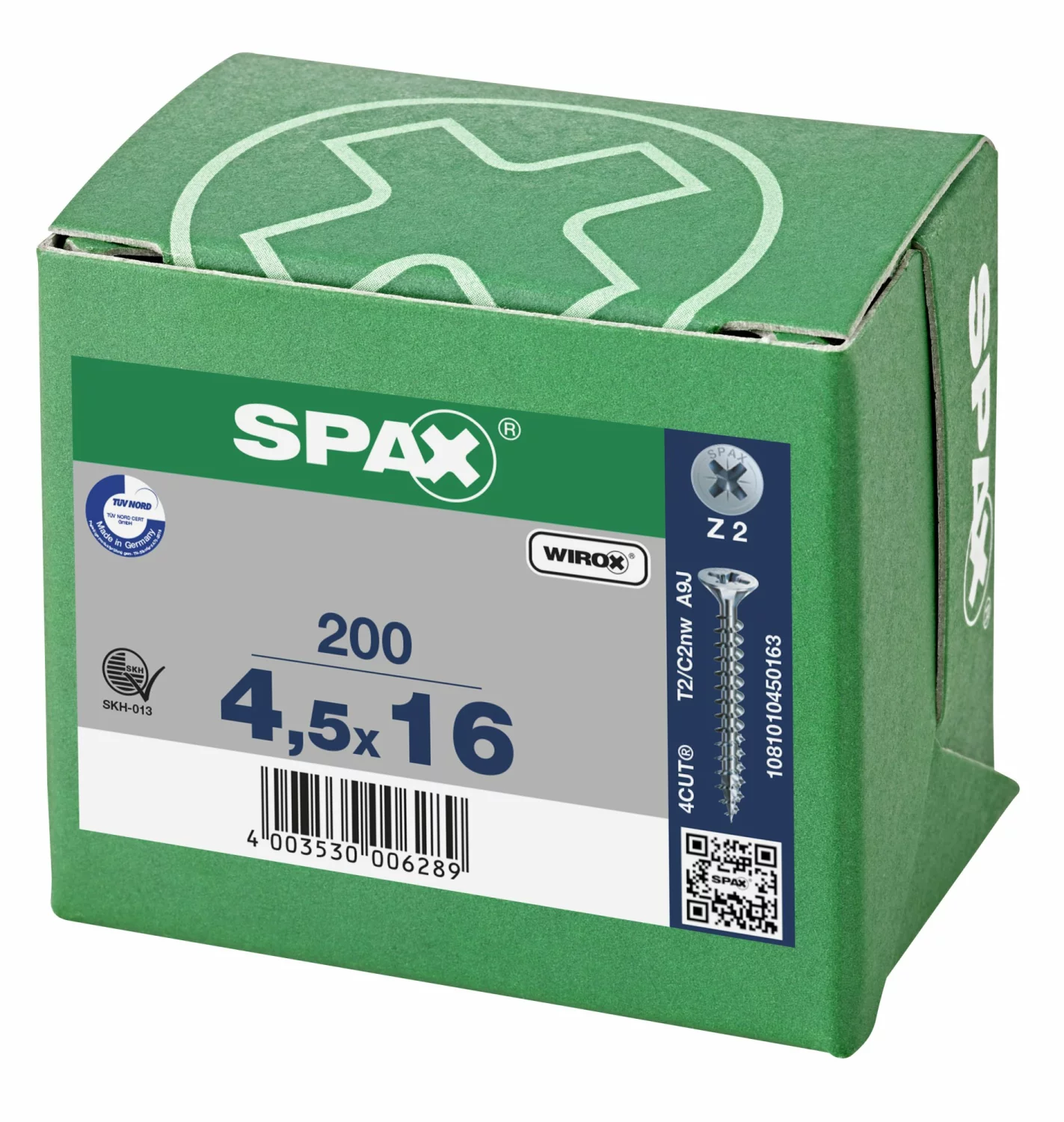 SPAX Universele schroeven verzonken kop - voldraad - Z2 - 4.5x16 mm (200st)-image