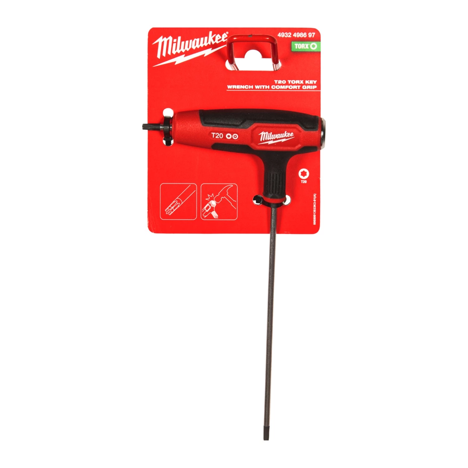 Milwaukee 4932498697 Tournevis Torx à poignée en T avec prise confortable - T20-image