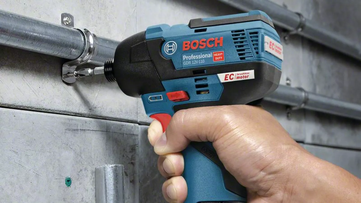 Bosch 06019E0002 - Visseuse à chocs sans fil GDR 12V-110 - Machine seule-image