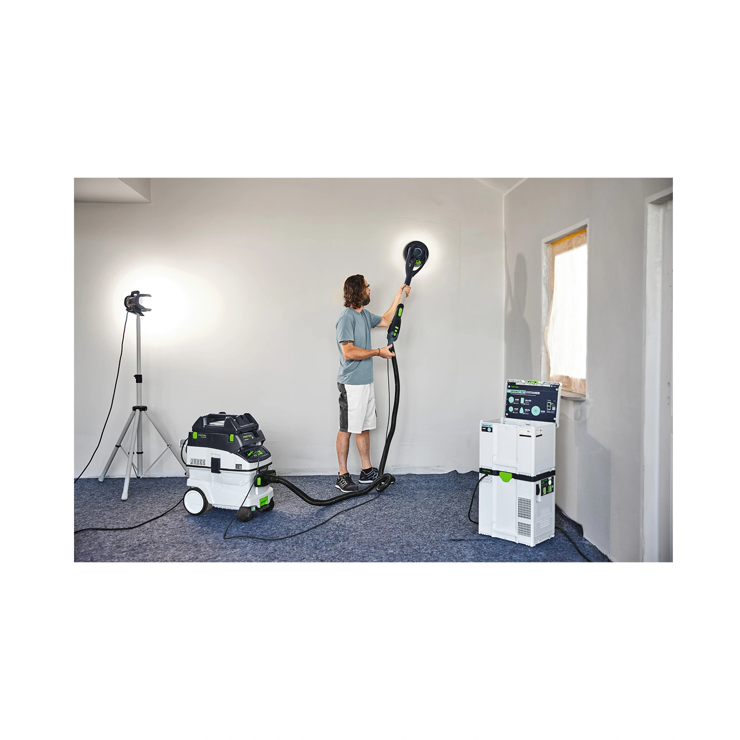 Festool DUO-Set SYSLITE Bouwstraler incl. statief in systainer - 112W - 8000Lm