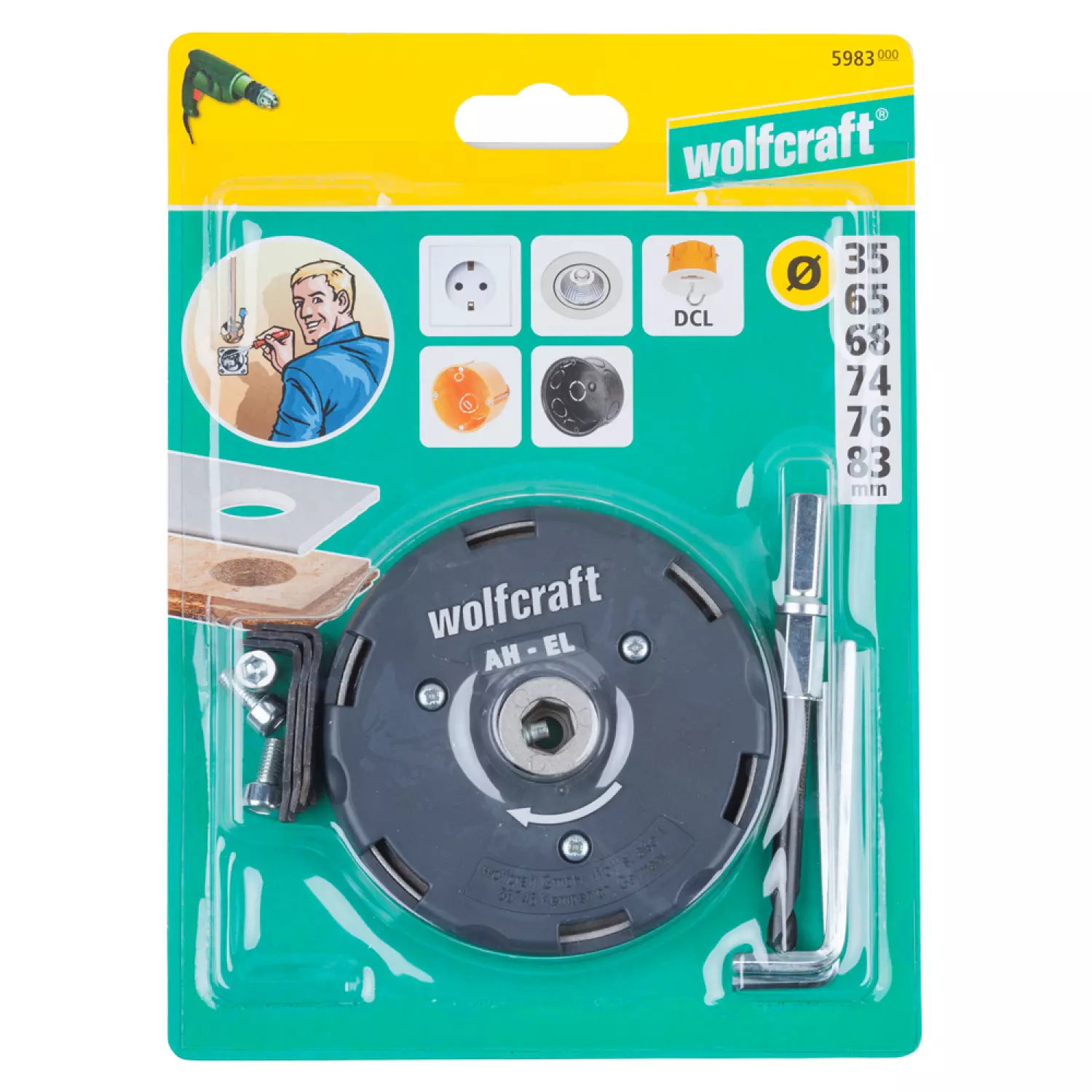 Wolfcraft 5983000 Verstelbare gatenzaag - Elektriciteit - 35-83mm-image