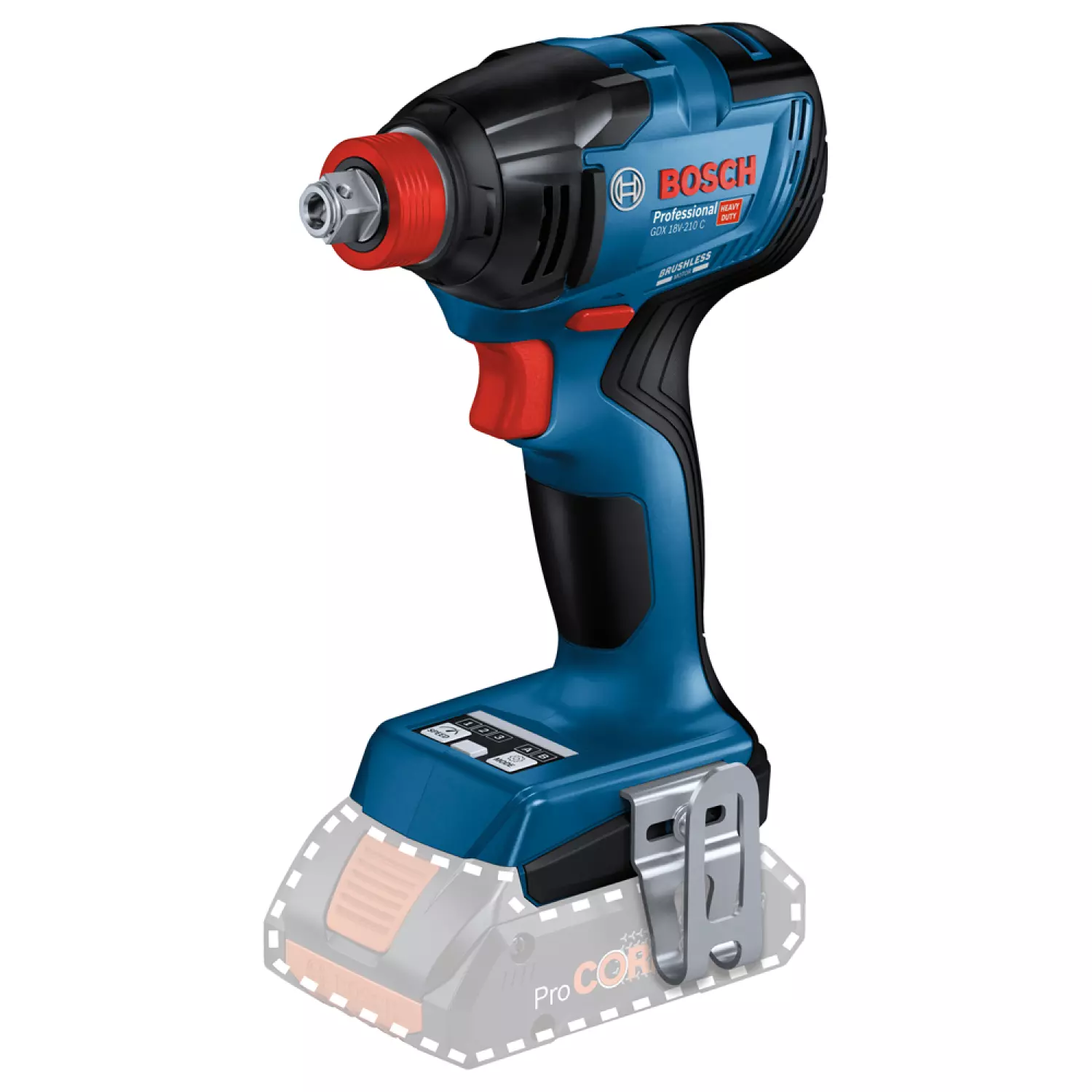 Bosch GDX 18V-210 C 18V Li-ion accu draaislagmoeraanzetter set (2x 4.0Ah accu) in L-Boxx - 210Nm-image
