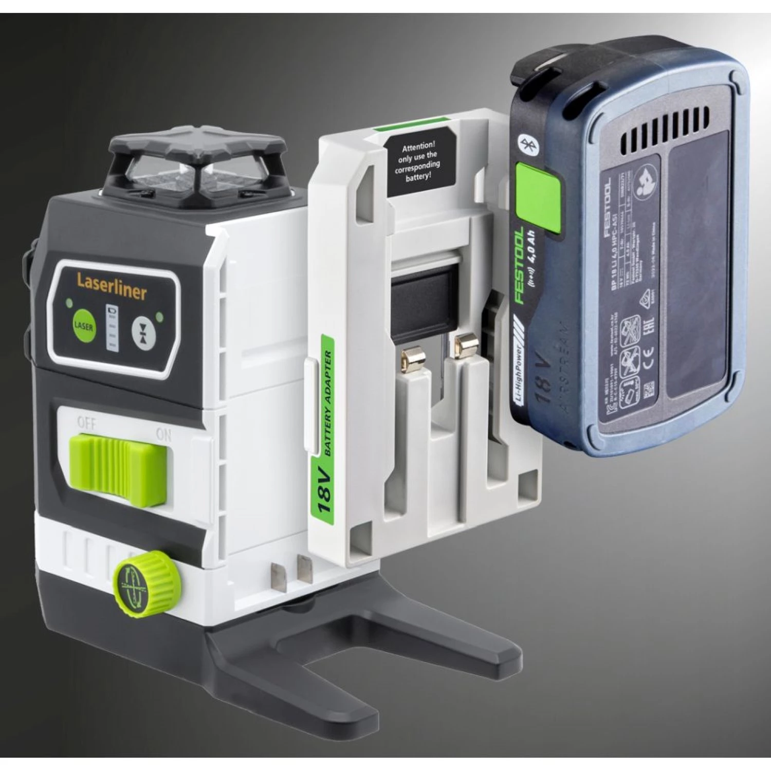 Laserliner PowerPlane 3G Multi-18V batterij adapter voor Festool-image