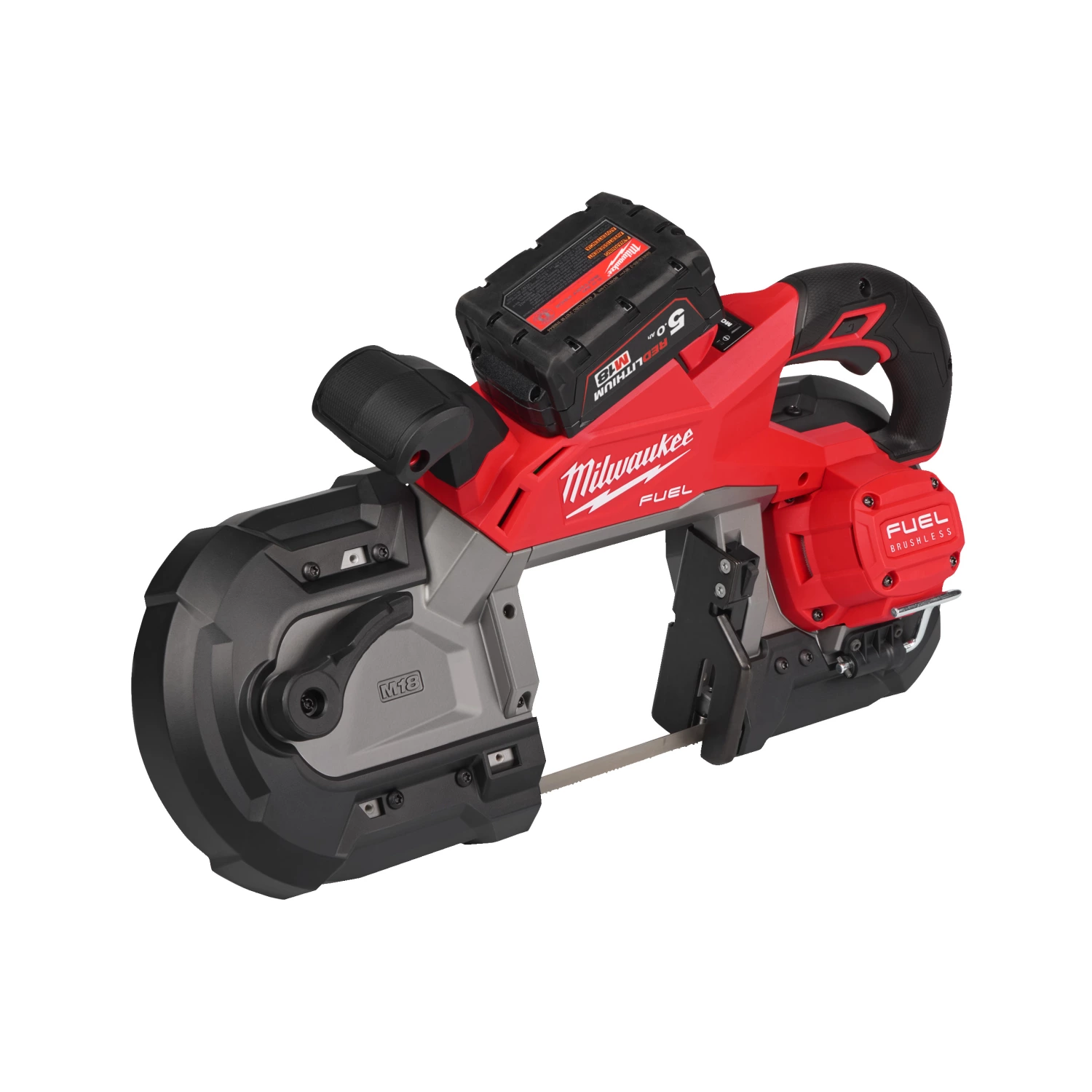 Milwaukee M18 FBS127-502C Kit scie à ruban sans fil 18 V Li-ion (2 batteries 5,0 Ah) dans un coffret-image