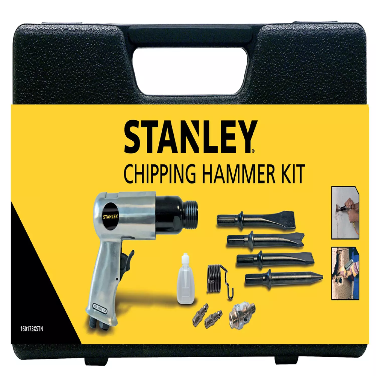 Stanley 160173XSTN Pneumatische hakhamer set in koffer - 12mm - 5J-image