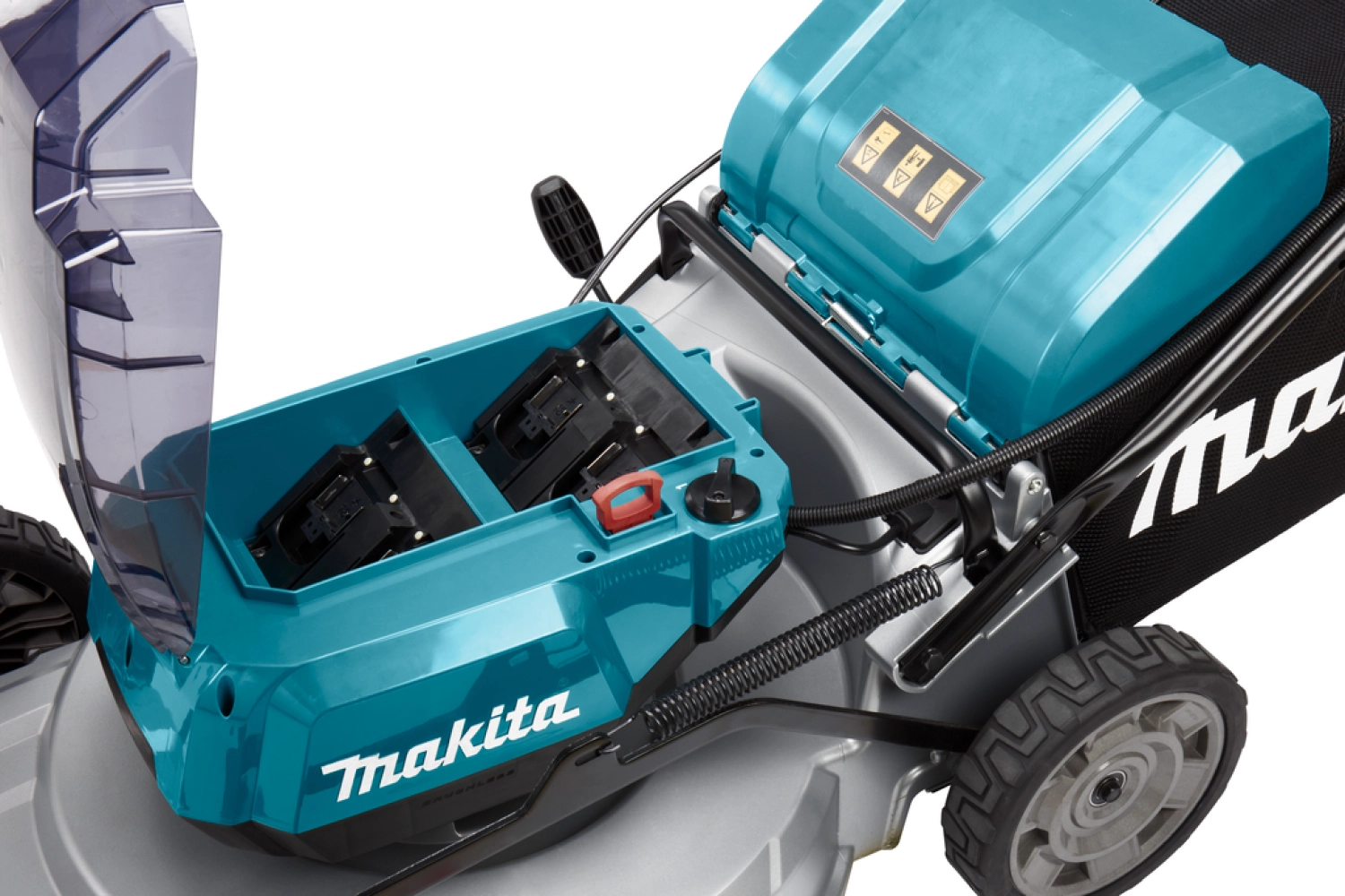 Makita DLM533PT4 36V (2x 18V) Li-Ion accu grasmaaier set (4x 5.0Ah accu) - 53cm - zelfrijdend - koolborstelloos-image