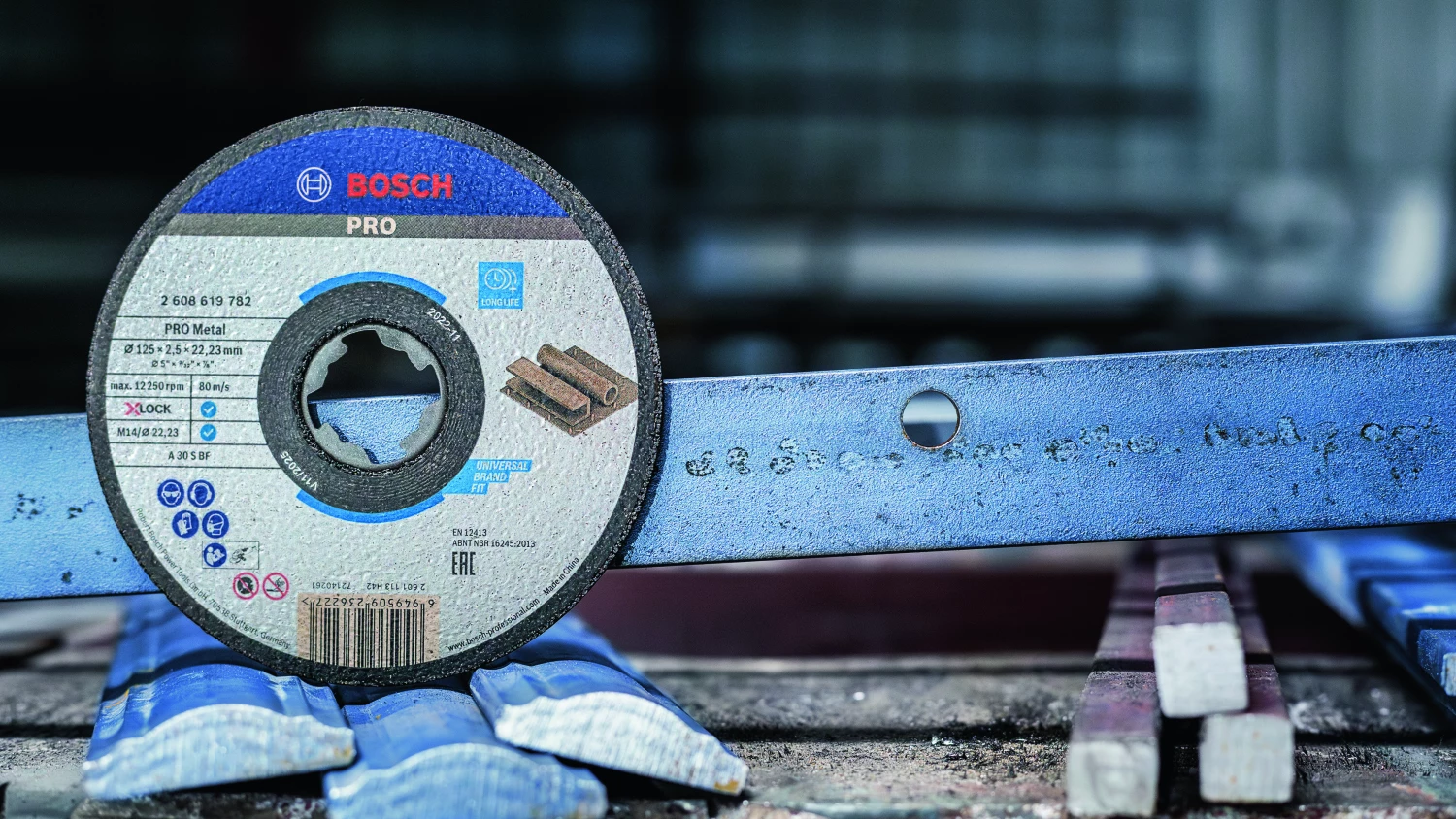 Bosch 2608619254 X-Lock Slijpschijf Expert for Metal - Recht - 1,6 x 125mm-image