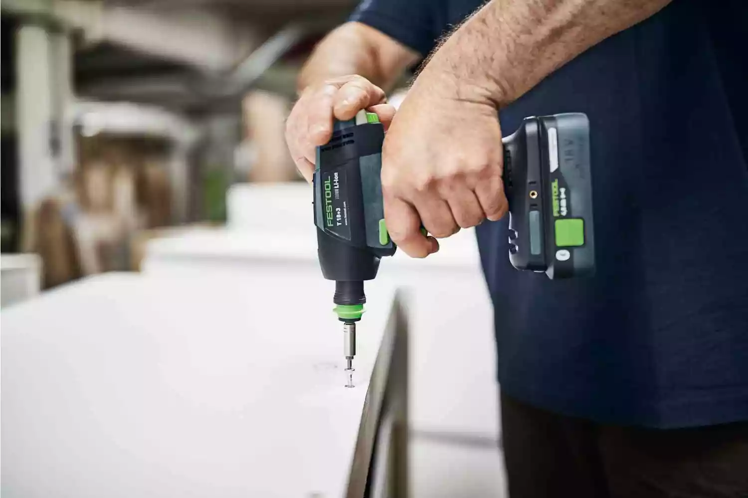 Festool T 18+3/PSC 420 HPC I-Set 18V Li-Ion Batterie set (2x 4,0Ah) avec systainer - Bluetooth-image