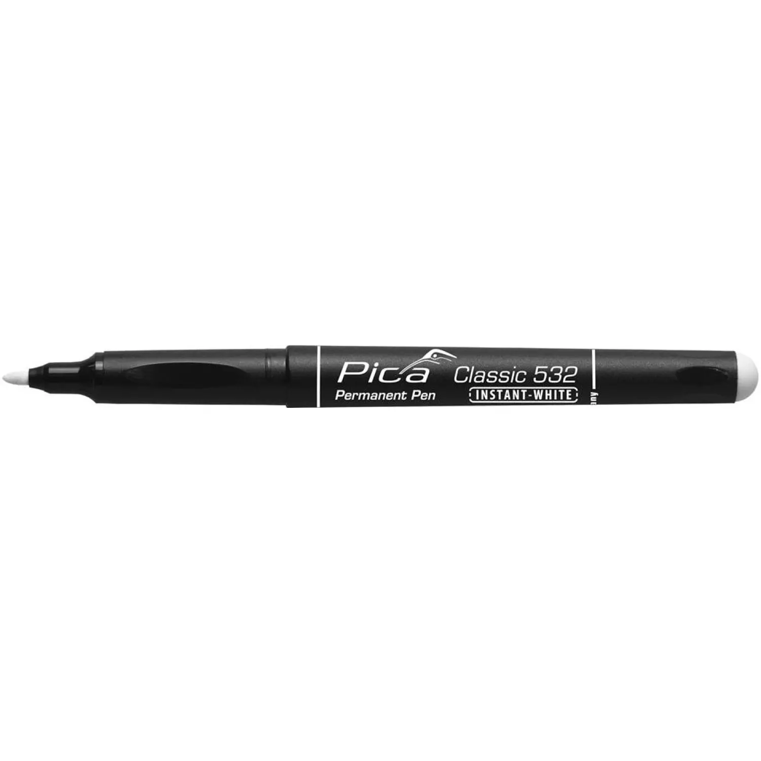 Pica PI53252 Stylo permanent classique - rond - blanc - 1-2 mm-image