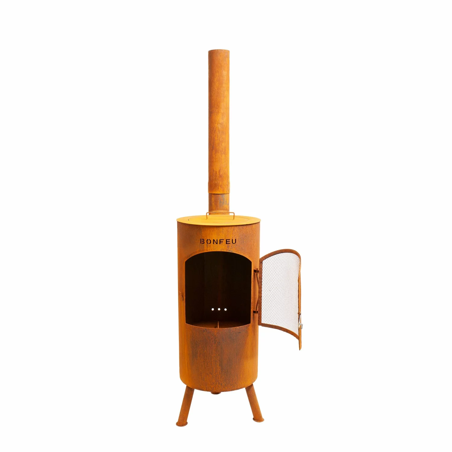 BonFeu 3501R Braséro de jardin BonTino - Rouille – 164 cm – 35 cm-image