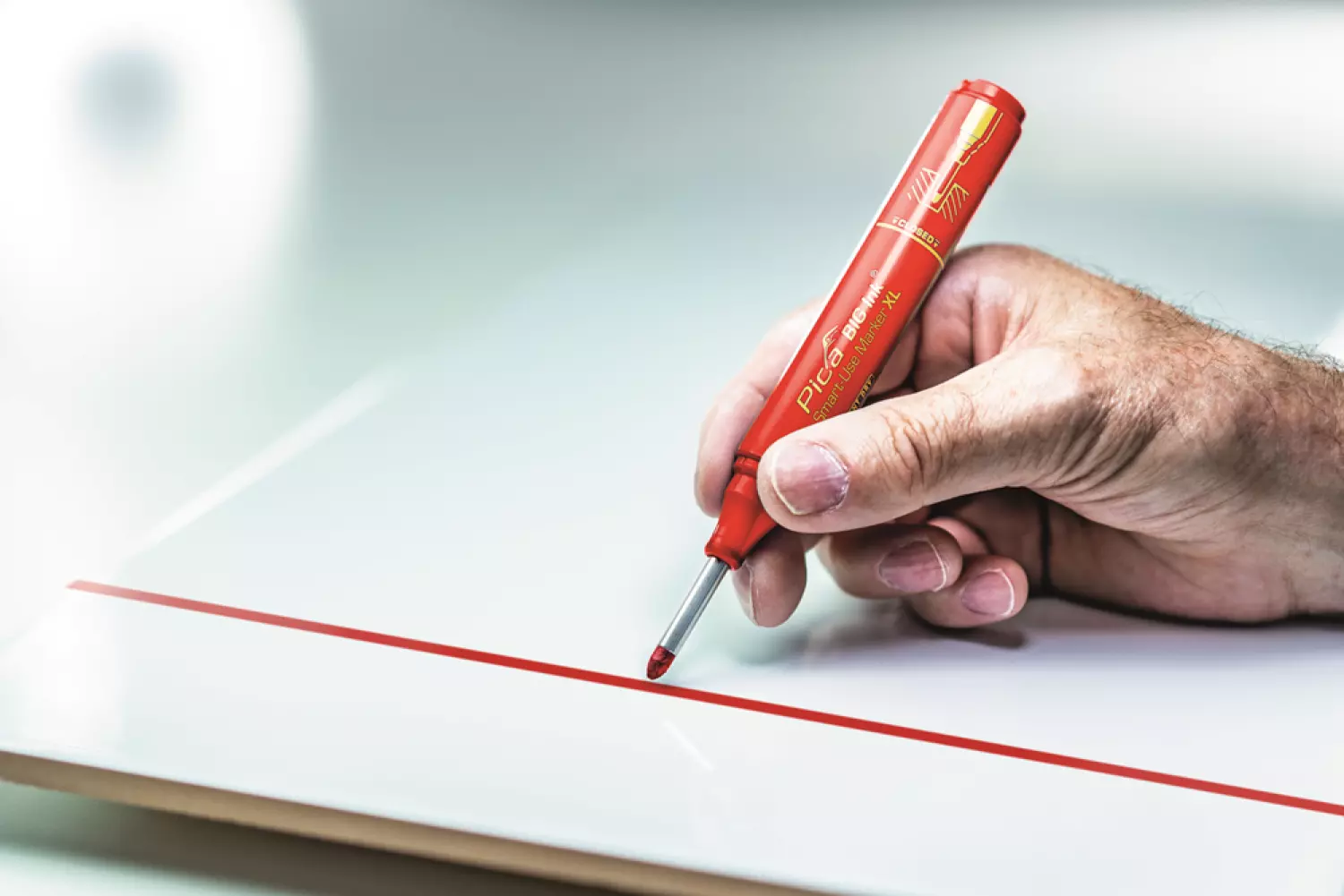 Pica 7040 BIG Ink Markeerstift XL - Rood-image