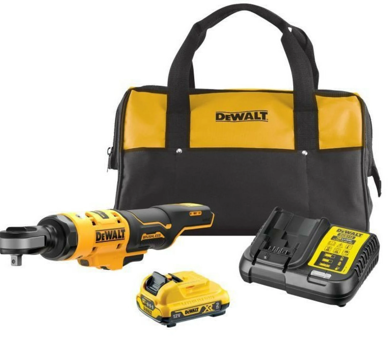 DeWALT DCF503D1-QW 12V Li-ion Accu Haakse ratelsleutel set (1x 2.0Ah) - in draagtas - 3/4"-image