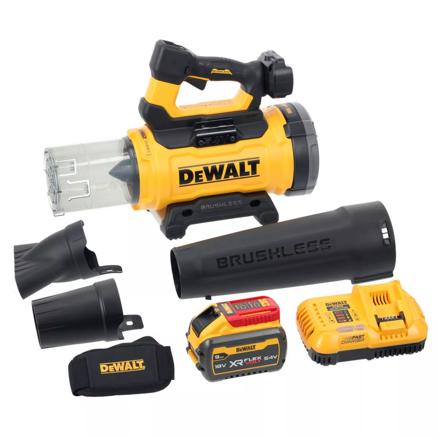 DeWALT DCMBL777X1 54V XR FLEXVOLT Ensemble souffleur de feuilles sans fil (1x batterie 9,0 Ah) - Sans charbon-image