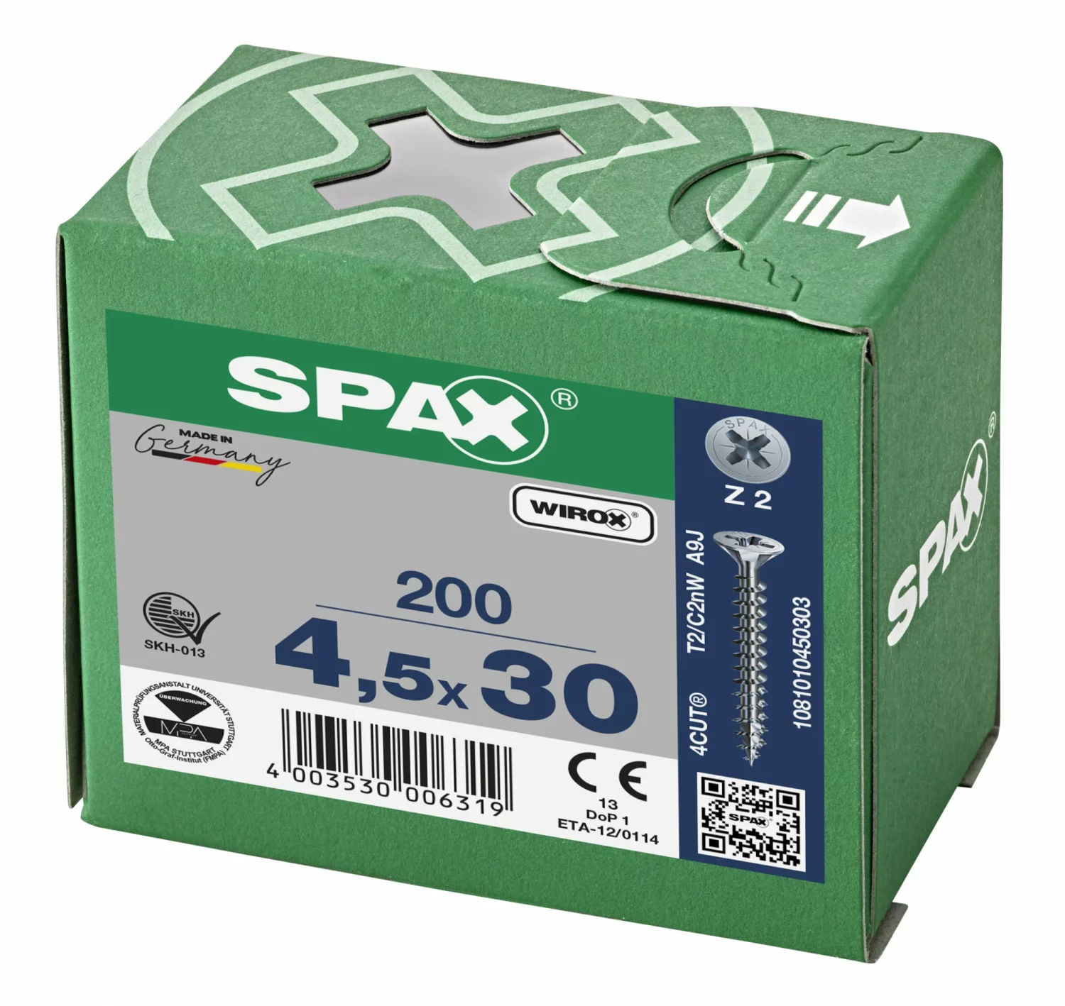 SPAX Universele schroeven verzonken kop - voldraad - Z2 - 4.5x30 mm (200st)-image