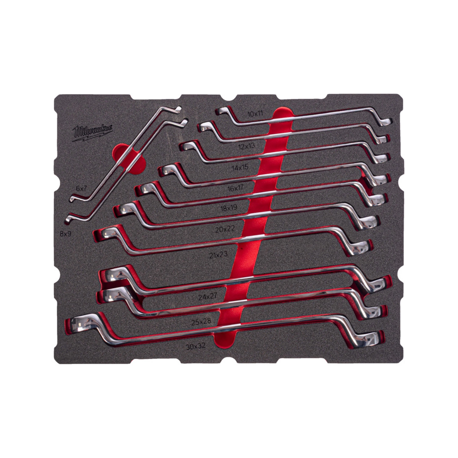Milwaukee 4932501873 12-delige Ringsleutelset met offset - in PACKOUT™ foam Inlay - 6-36mm-image