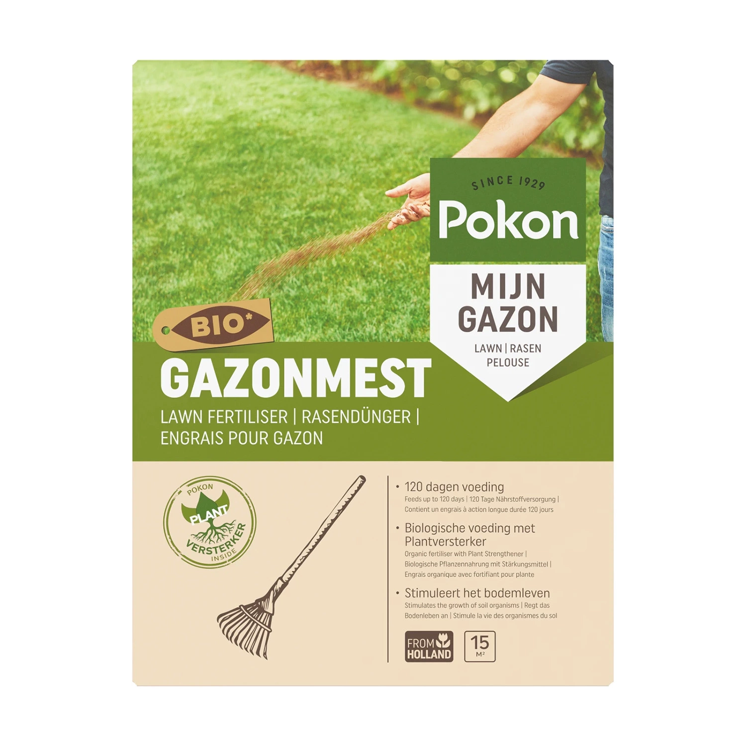 Pokon Engrais bio pour gazon pour 15 m²-image