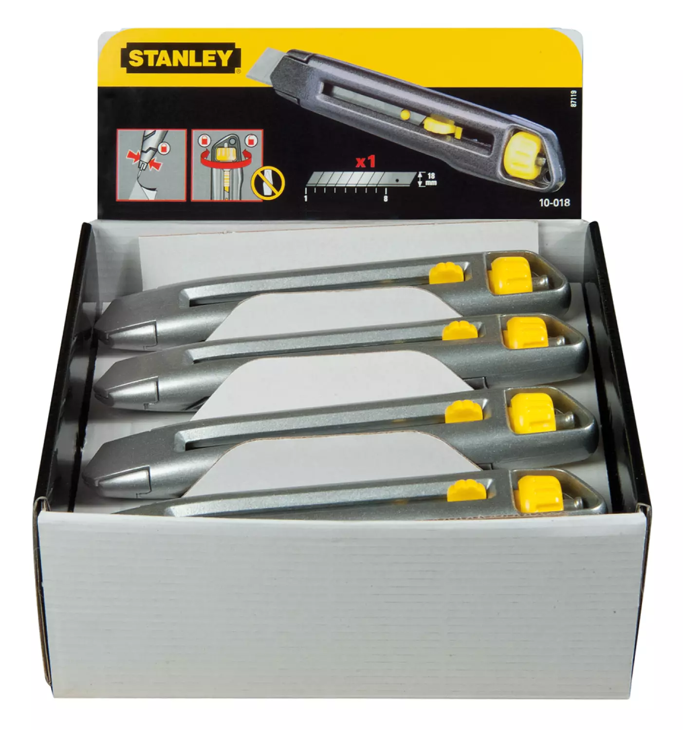 Stanley 1-10-018 Metalen afbreekmes met Interlock - 18mm-image