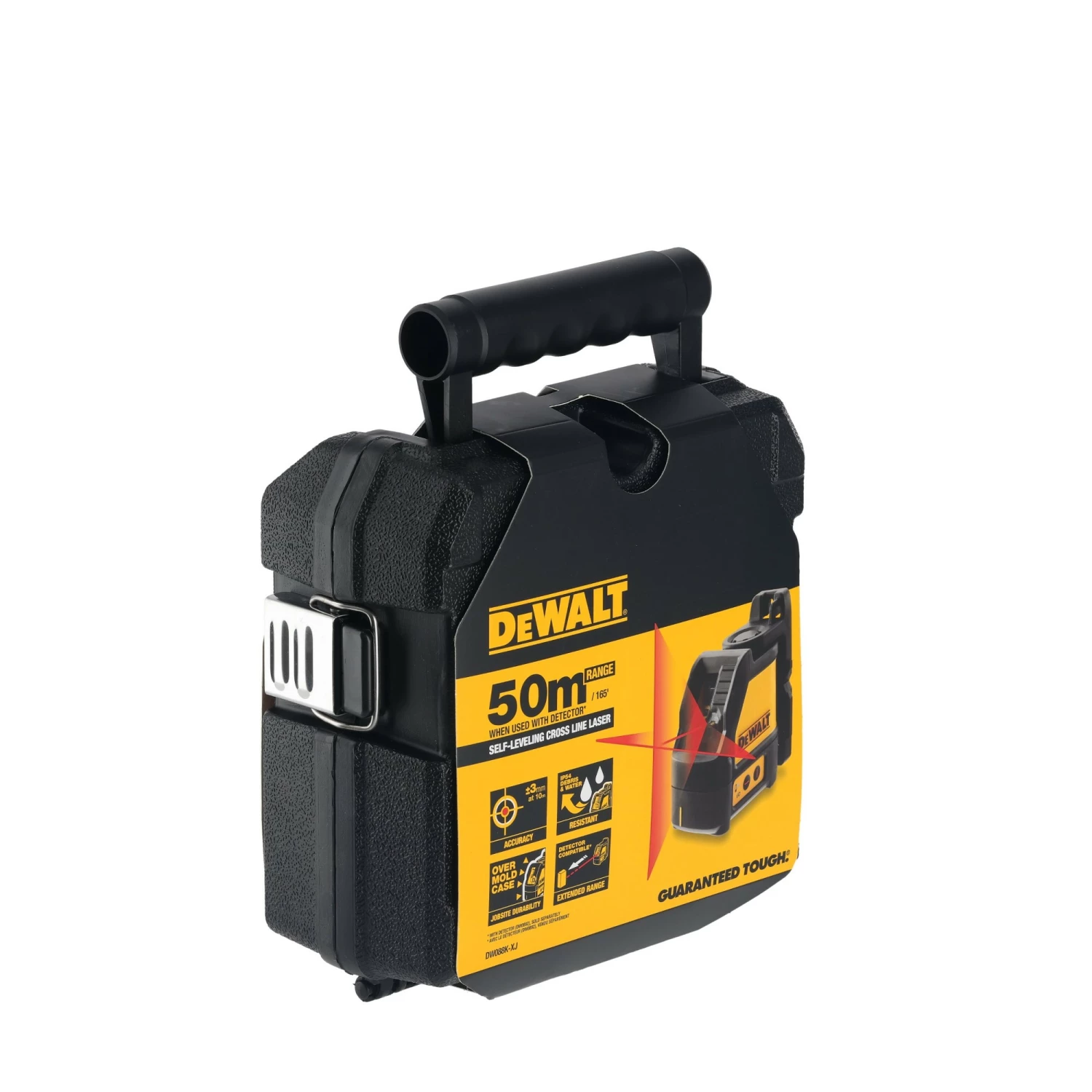 Dewalt DW088KPOL laser à lignes croisées à nivellement automatique dans un coffret (DW088K) & colonne (DE0882) - 15 m-image