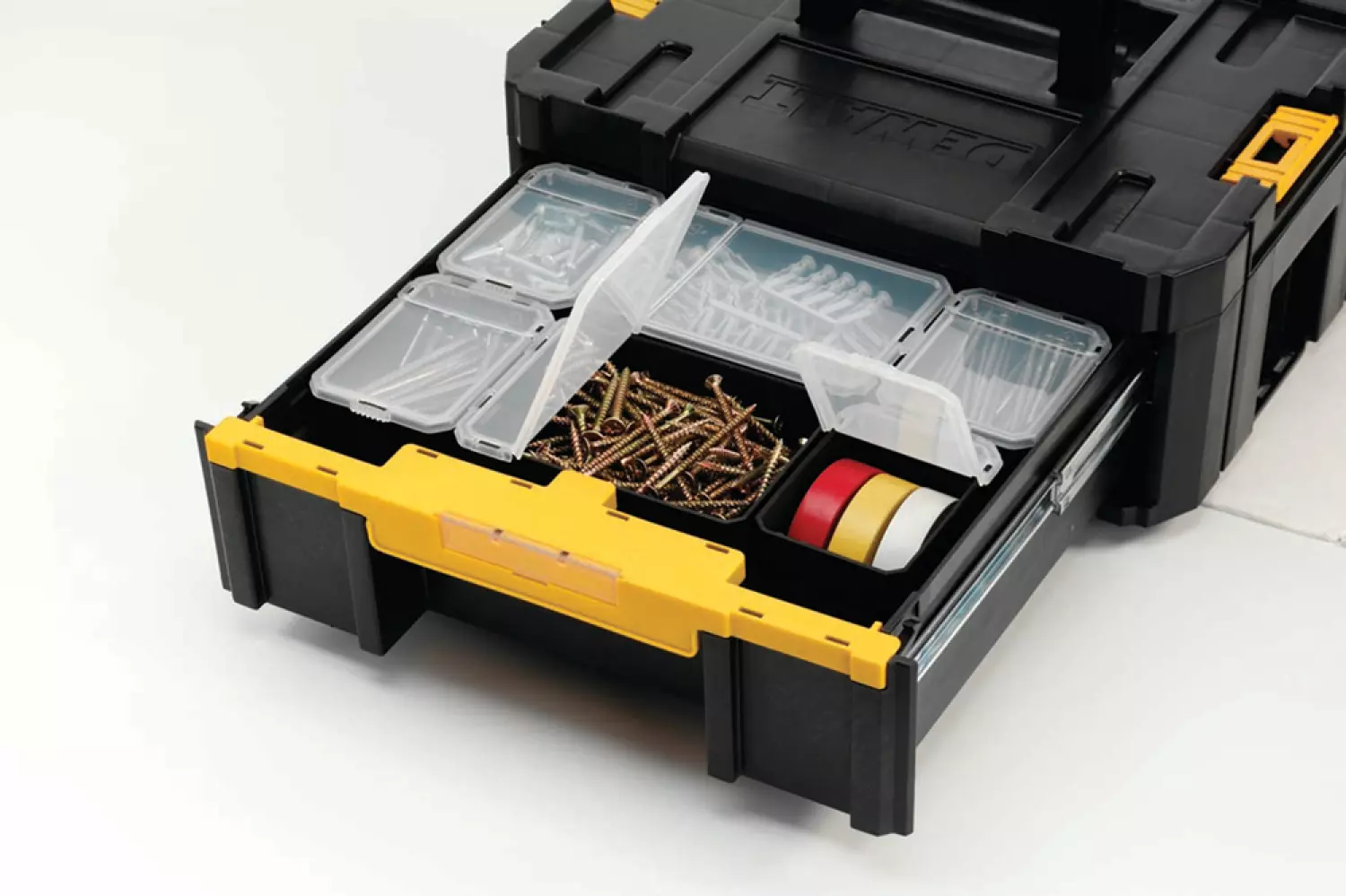 DeWALT DWST1-70705 TSTAK-Box III stevige gereedschapskoffer met diepe lade inclusief 6 bakjes-image