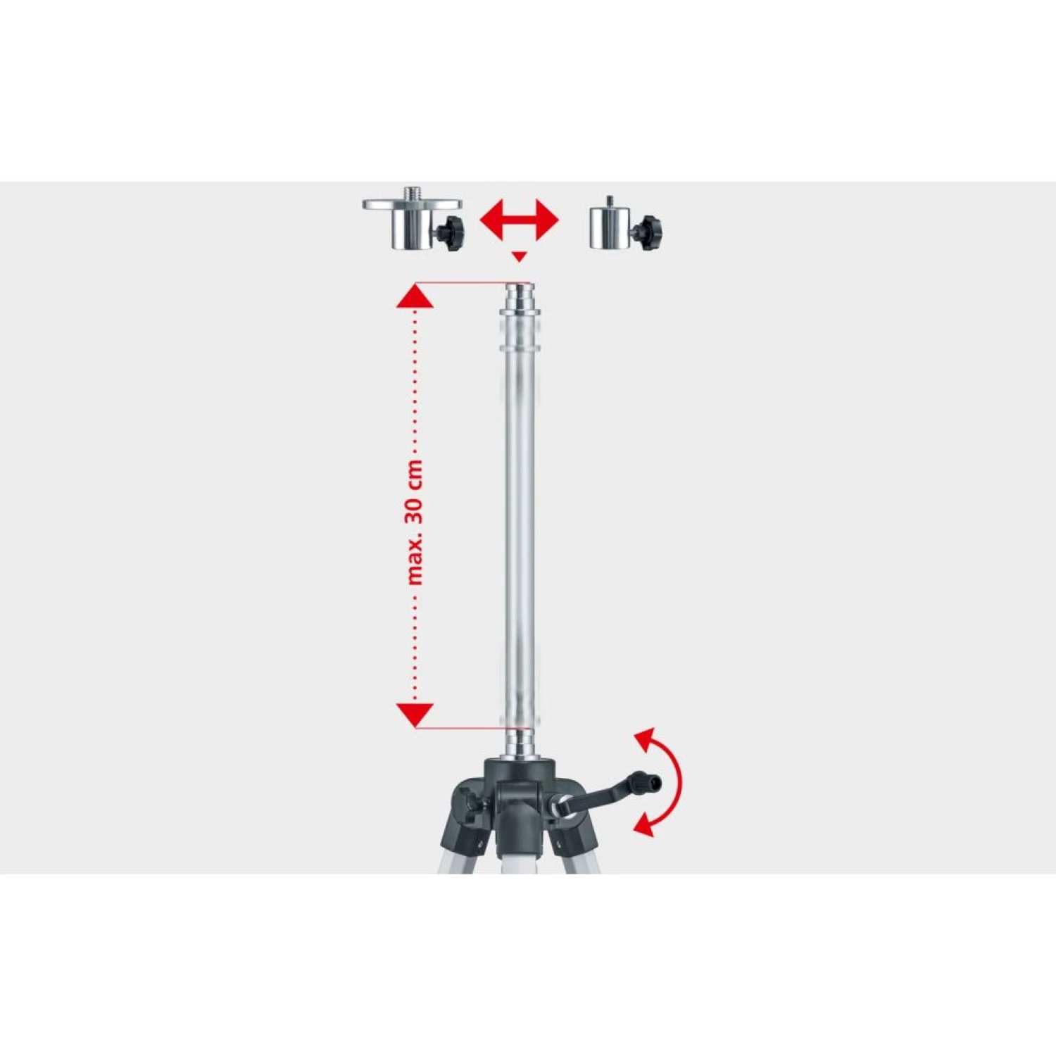 Laserliner VarioStand L Laser statief - verstelbaar - 44-120 cm-image