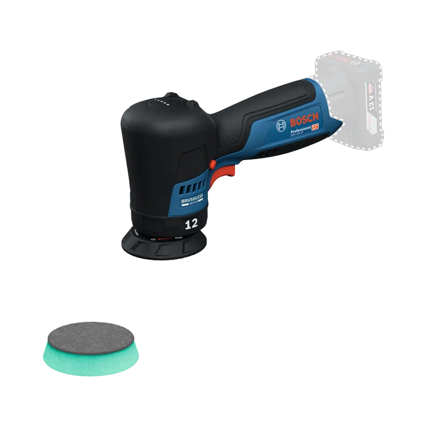 Bosch GPX 12V-77 - Accu Polijstmachine - Body