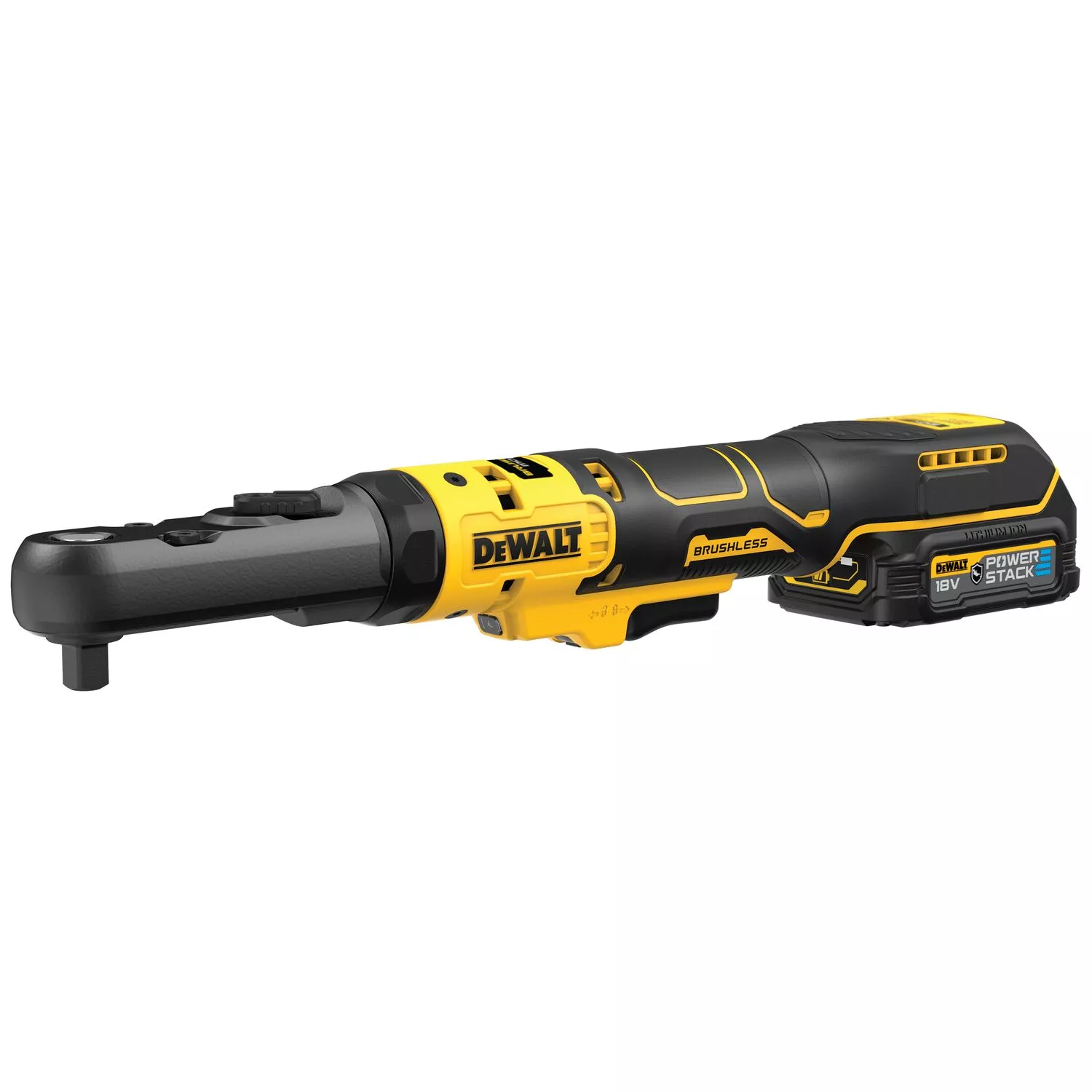 DeWALT DCF510E2G-QW 18V Li-ion accu haakse ratelsleutel set (1x 1.7Ah accu) in inlay - 3/8'' & 1/2''-image