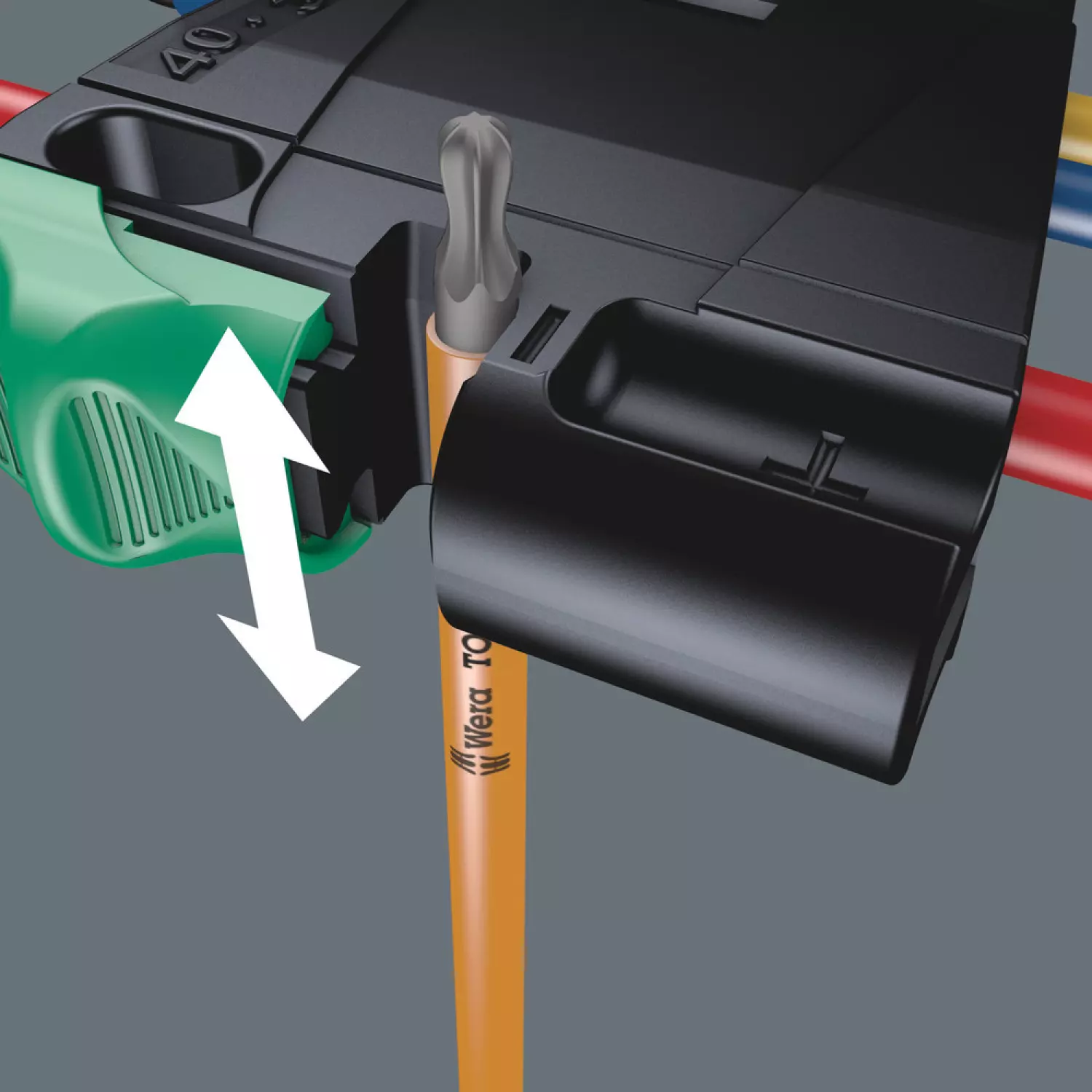 Wera 967/9 TXBO Multicolour 1 SB Jeu de clés mâles coudées TORX BO Multicolour - BlackLaser - (Jeu de 9pcs)-image