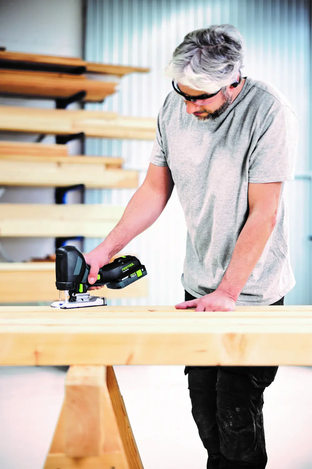Festool 576961 PSC 500 EB-Basic-Set 18V Li-ion accu decoupeerzaag met zaagbladenset in systainer