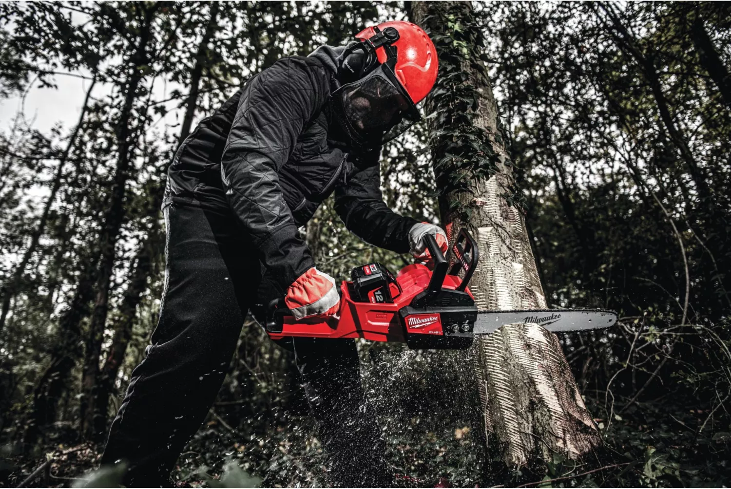 Milwaukee M18 FCHS-122 Kit tronçonneuse sans fil 18 V Li-Ion (2 batteries 12,0 Ah) - 40 cm-image