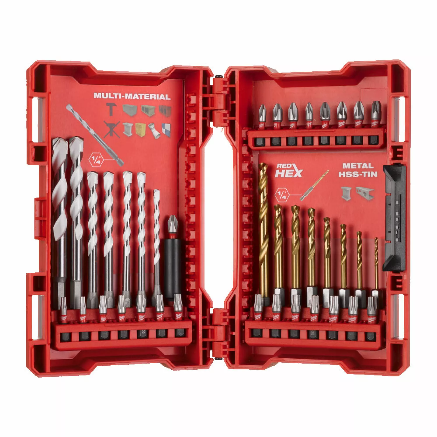 Milwaukee 4932479854 Ensemble de perceuses à percussion Shockwave - 39 pièces-image