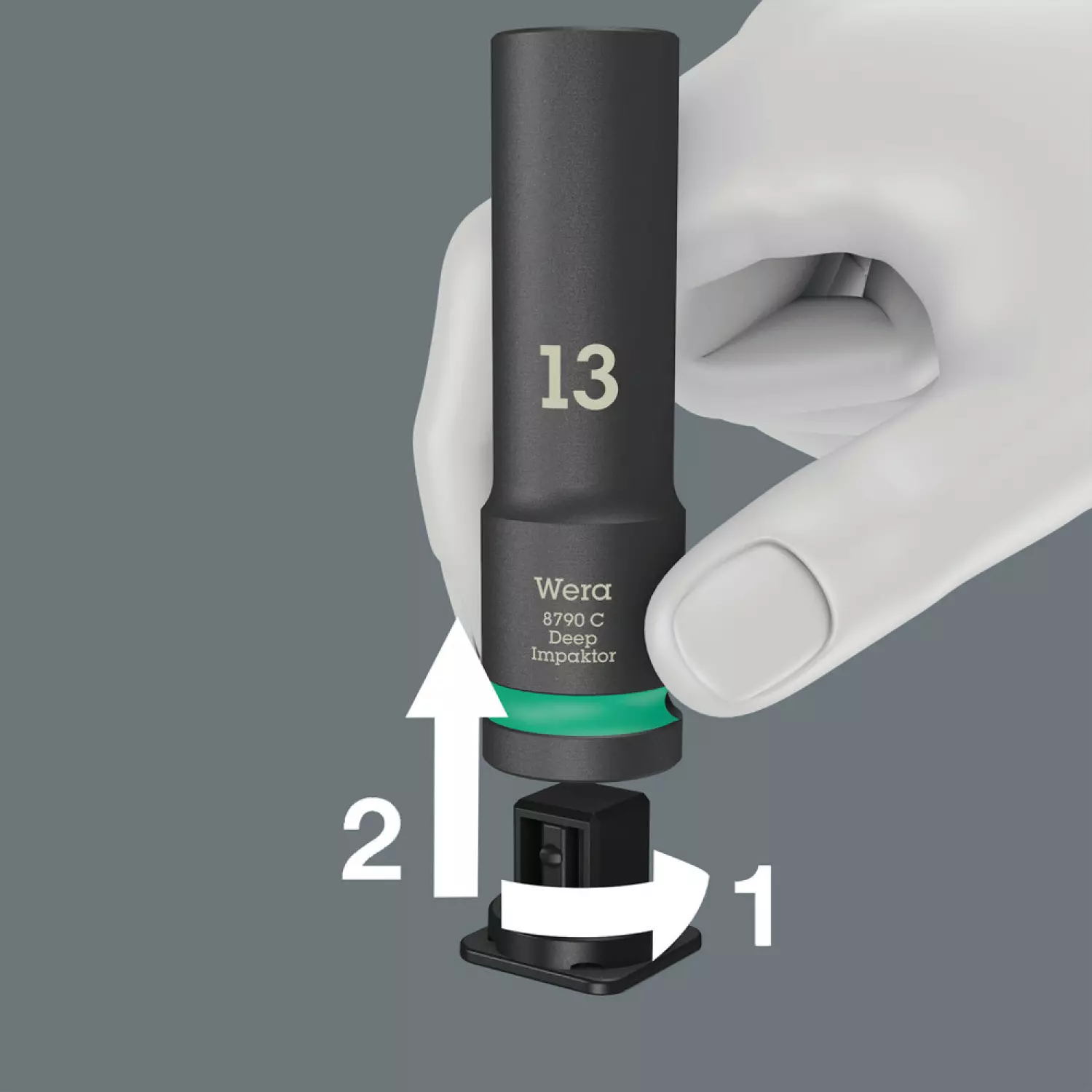 Wera 05004841001 8790 C Impaktor Deep Set 1 11-delige Dopsleutelset - 1/2"-image