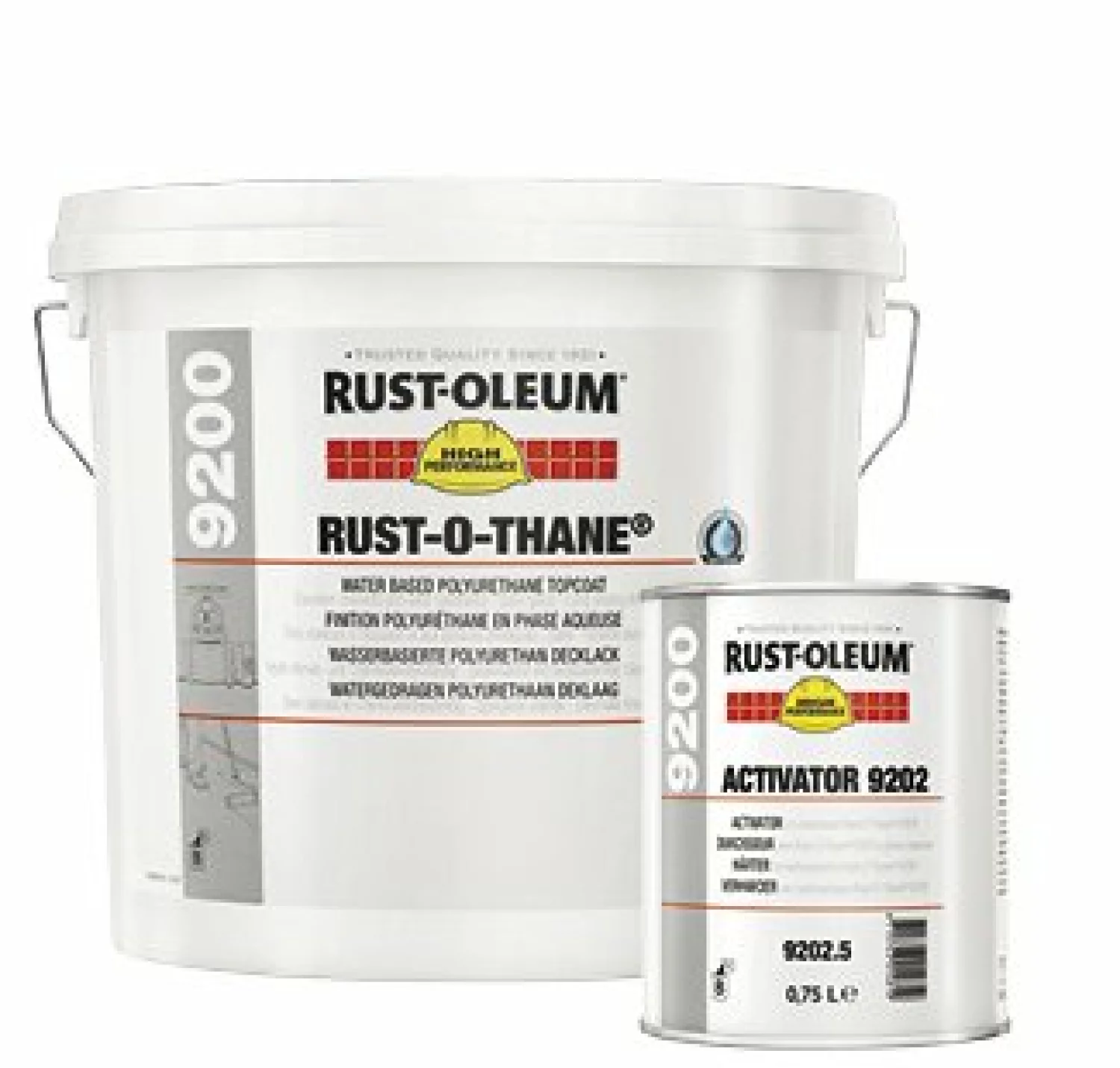 Rust-Oleum 9200 Rust-O-Thane - op kleur gemengd - 1L (Incl. Activator)-image
