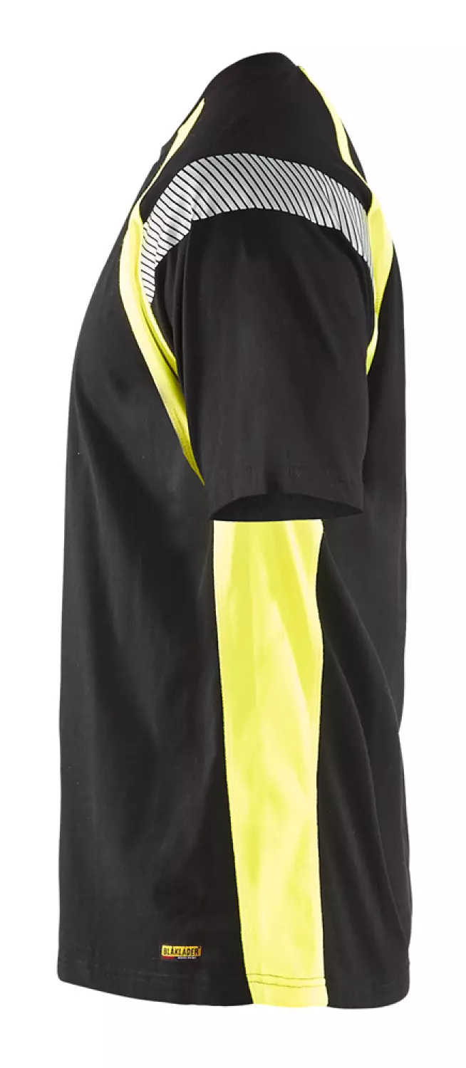 Blåkläder 3332 T-shirt Visible Zwart/geel - XXL-image