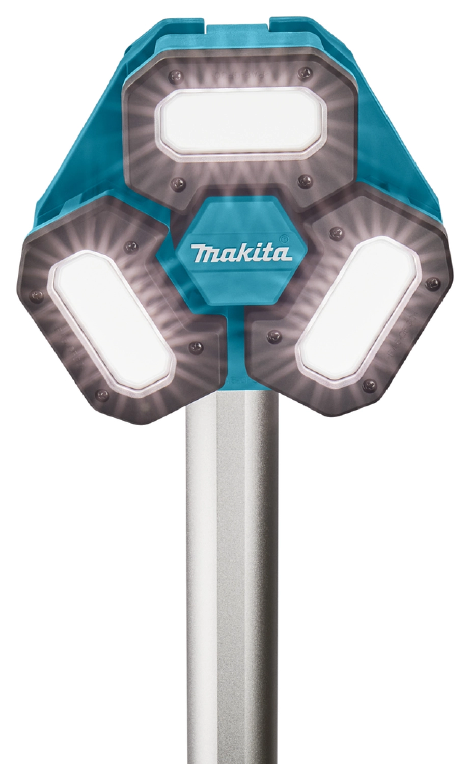 Makita NLADML814 Lampe de chantier sans-fil sur trépied - 14,4V-18V Li-ion - 3 spots - 100-220 cm - 3000 lumen-image